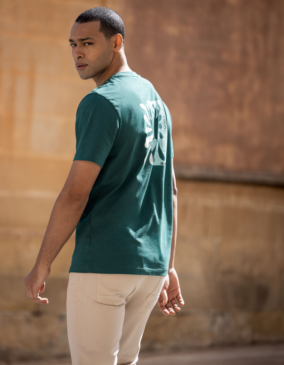 Kunstwerk T-shirt Gr&uuml;n SHOEBY MEN