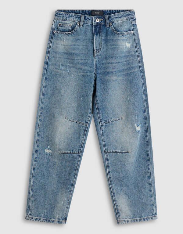 Destroyed Balloon Fit Jeans Dunkelblau SHOEBY BOYS