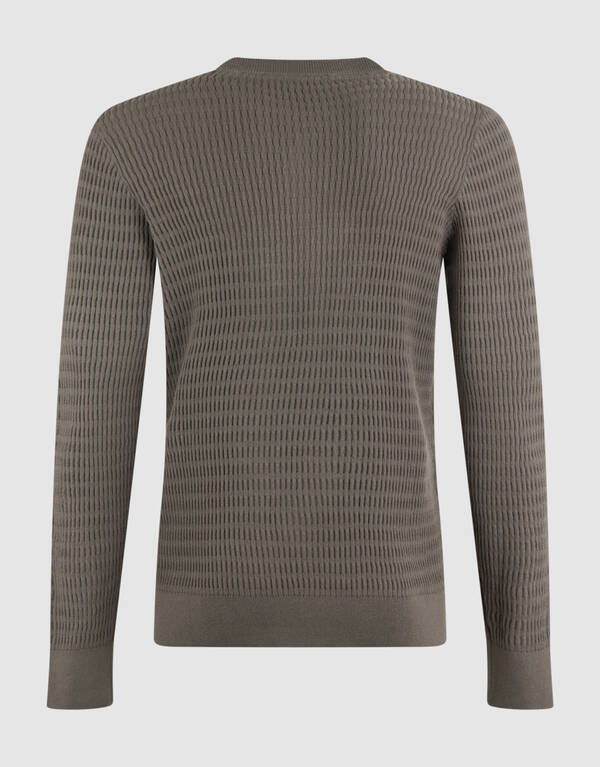 Strukturpullover Dunkelgrün SHOEBY MEN