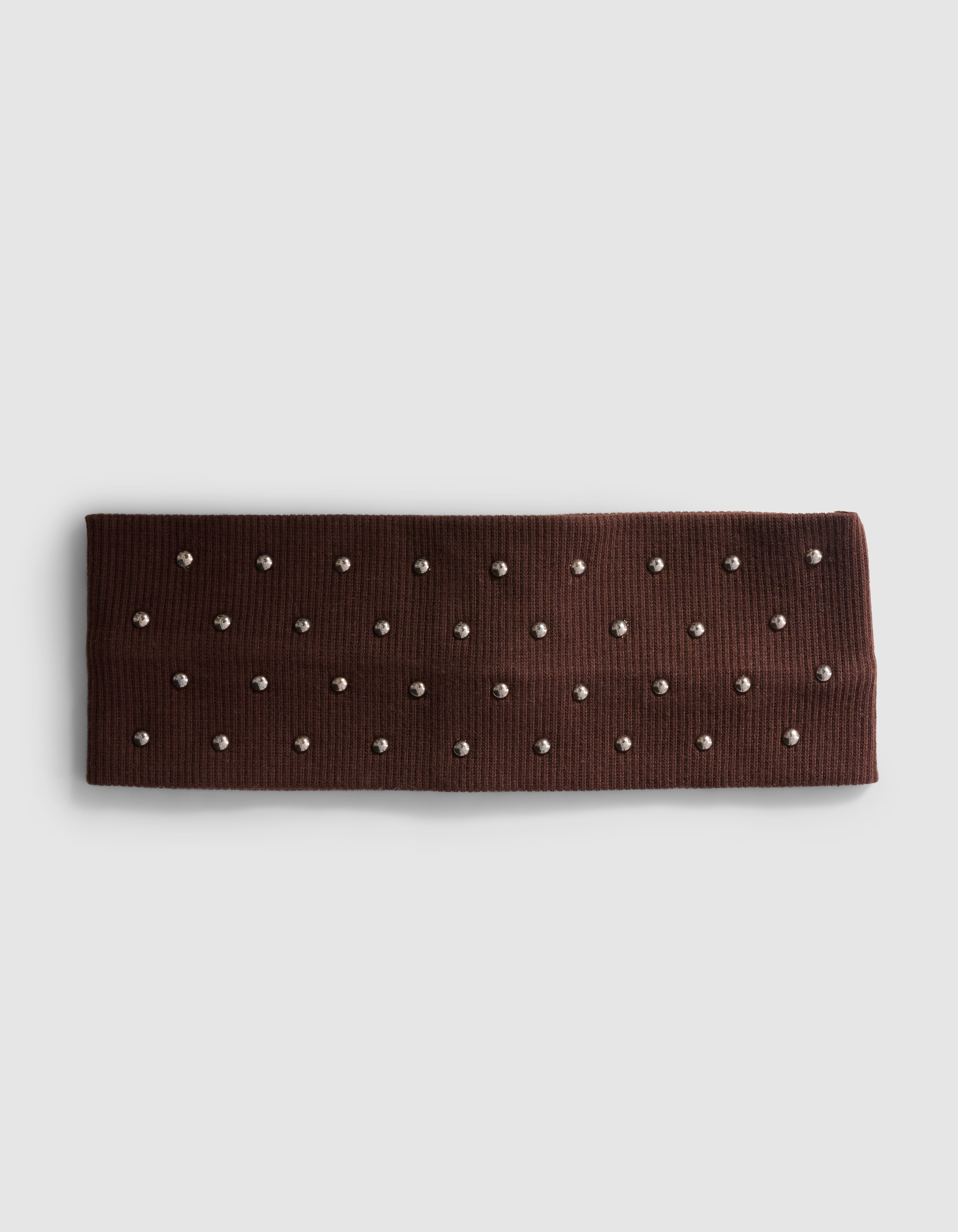 Nieten-Haarband Braun SHOEBY ACCESSOIRES