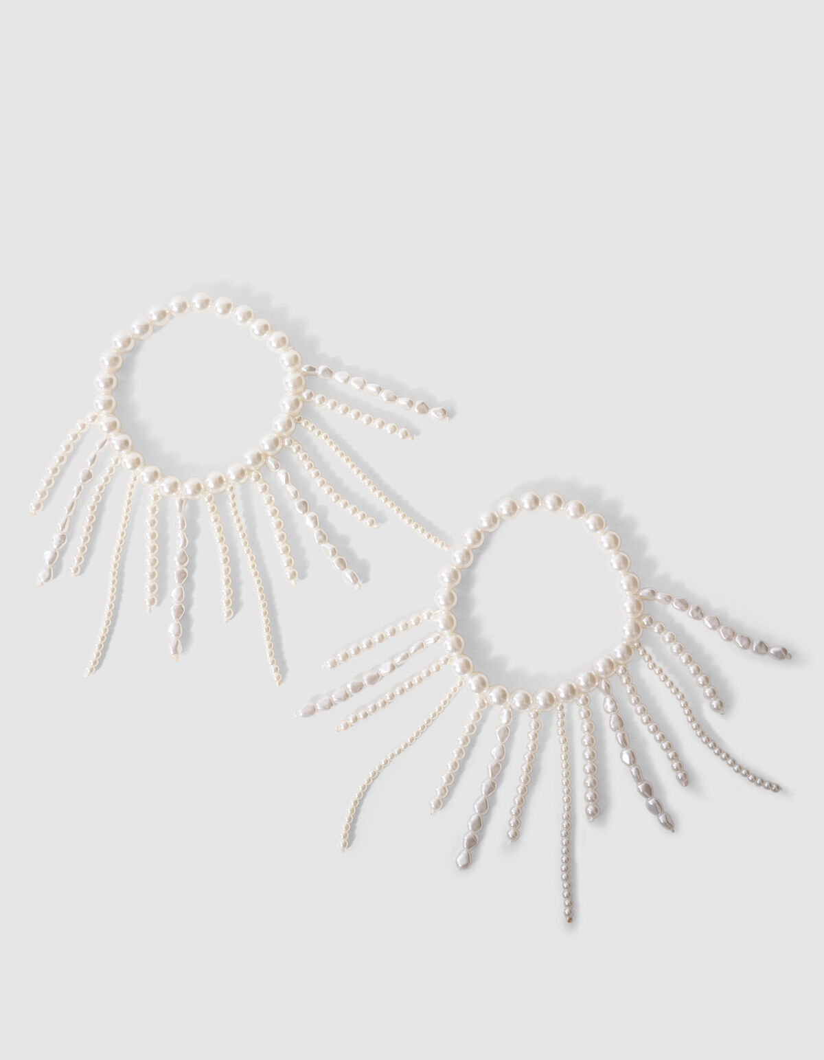 Perlen-&Auml;rmelhalter in Wei&szlig; SHOEBY ACCESSOIRES