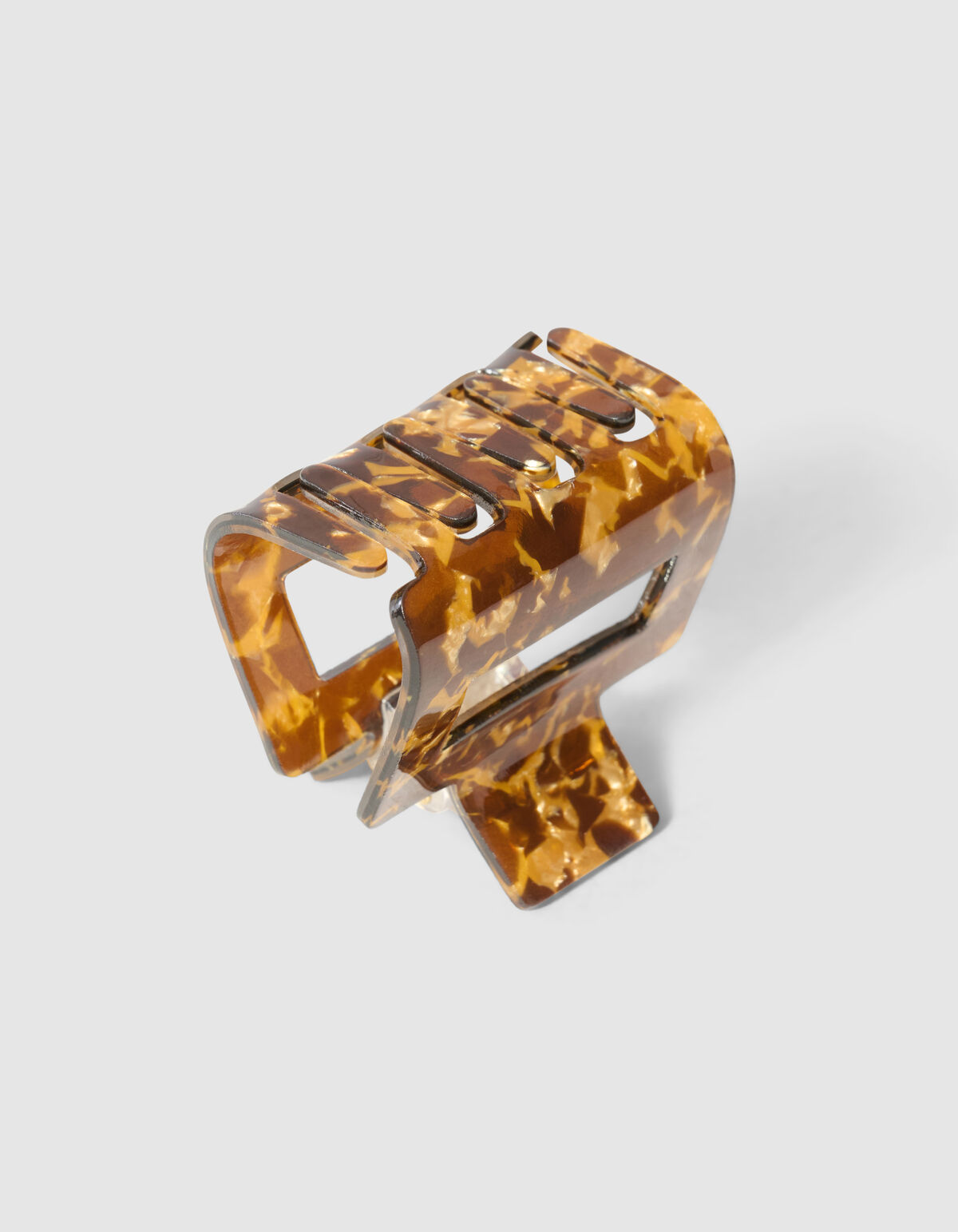 Quadratische Haarspange Braun SHOEBY ACCESSOIRES