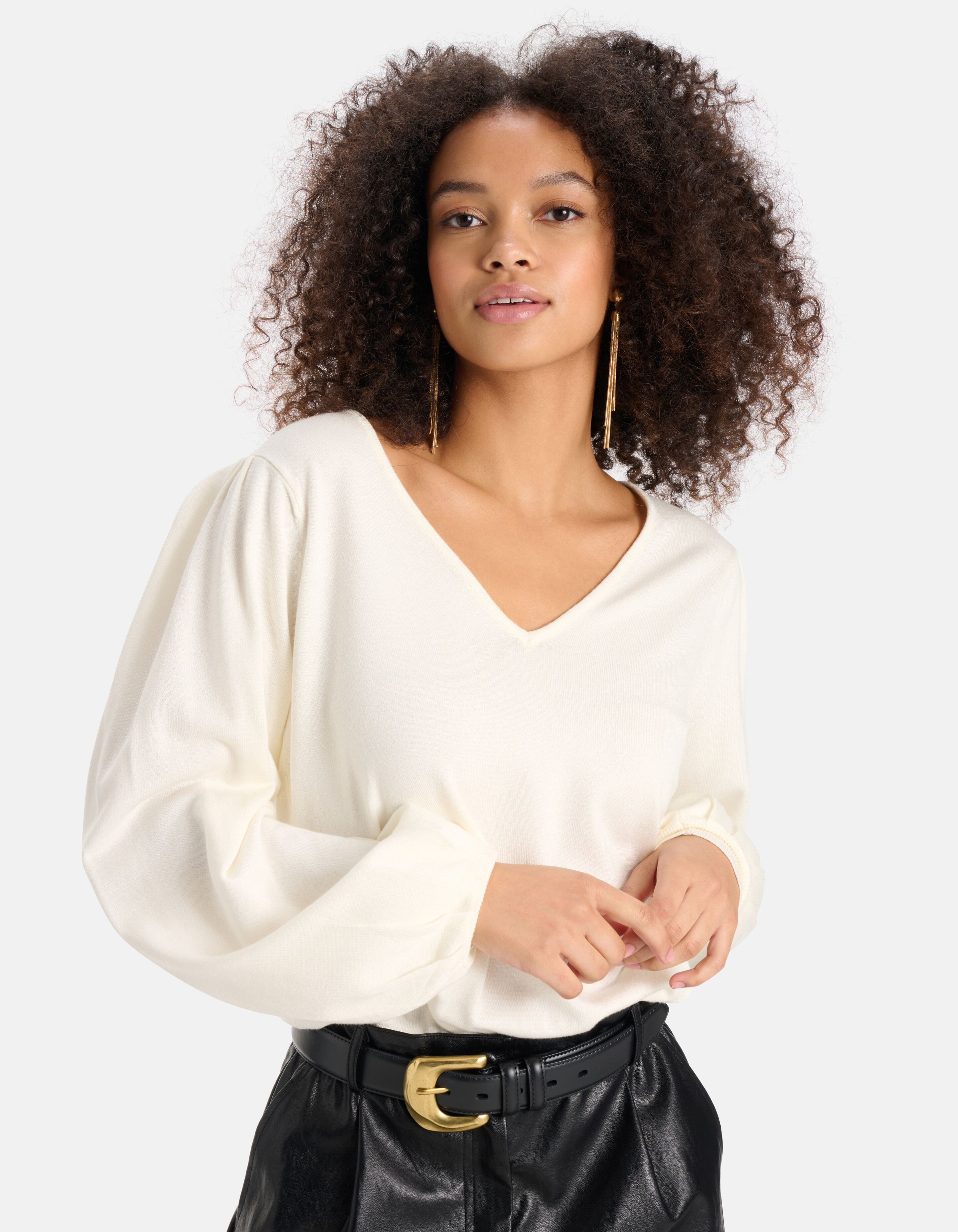 Strickpullover Off White SHOEBY WOMEN