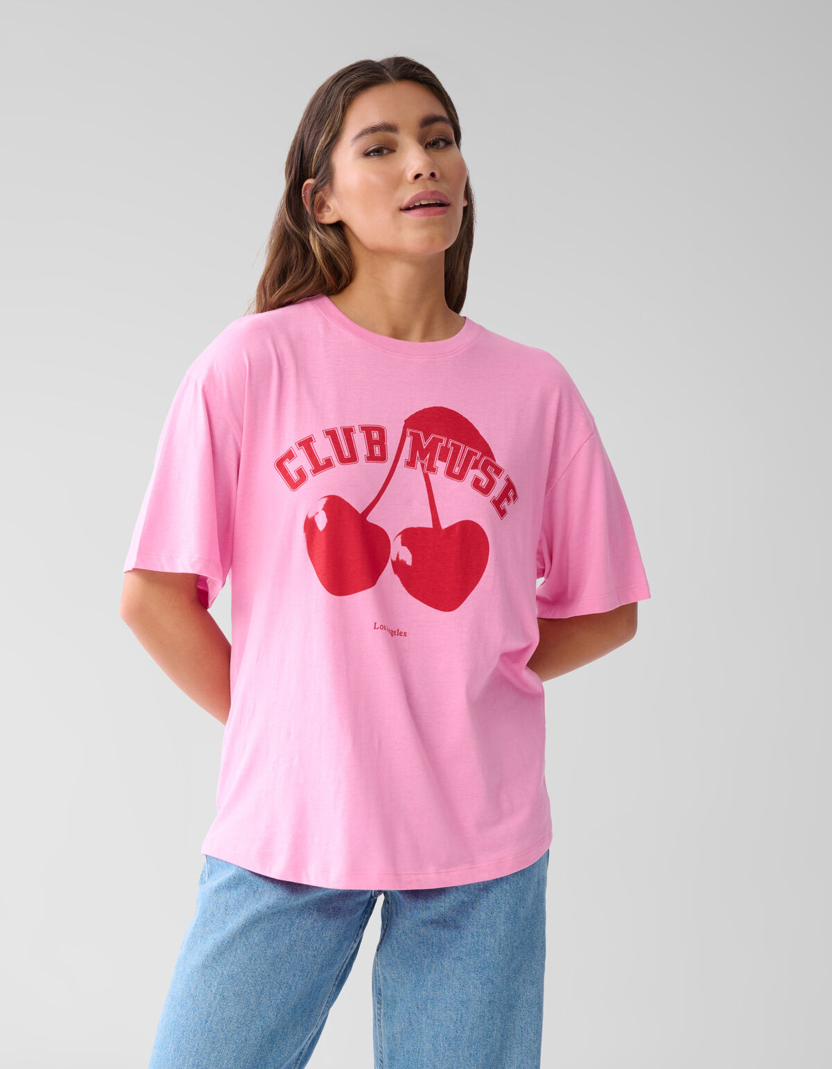 Kirsche Kunstwerk T-shirt Rosa SHOEBY WOMEN