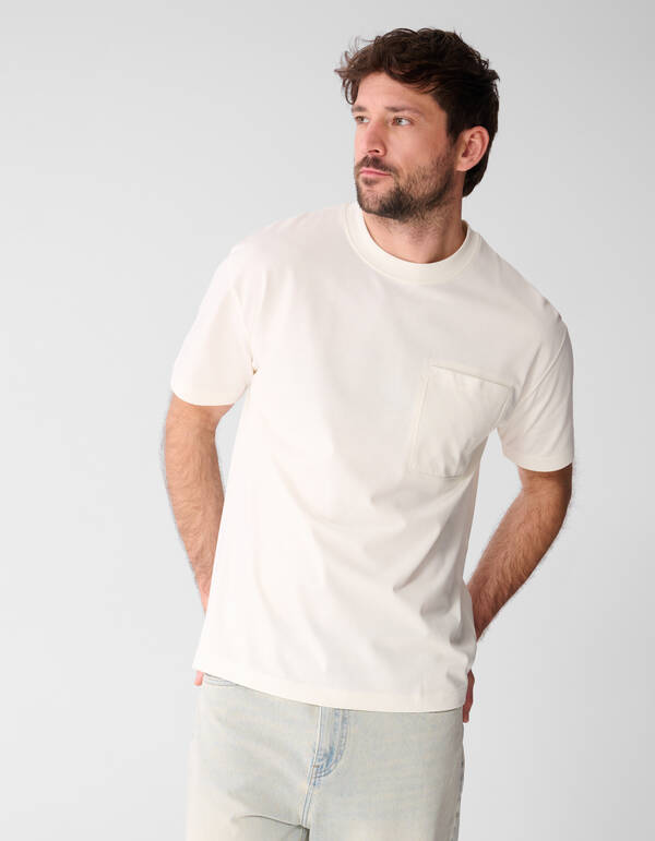 Pocket T-Shirt Off-White SHOEBY MEN