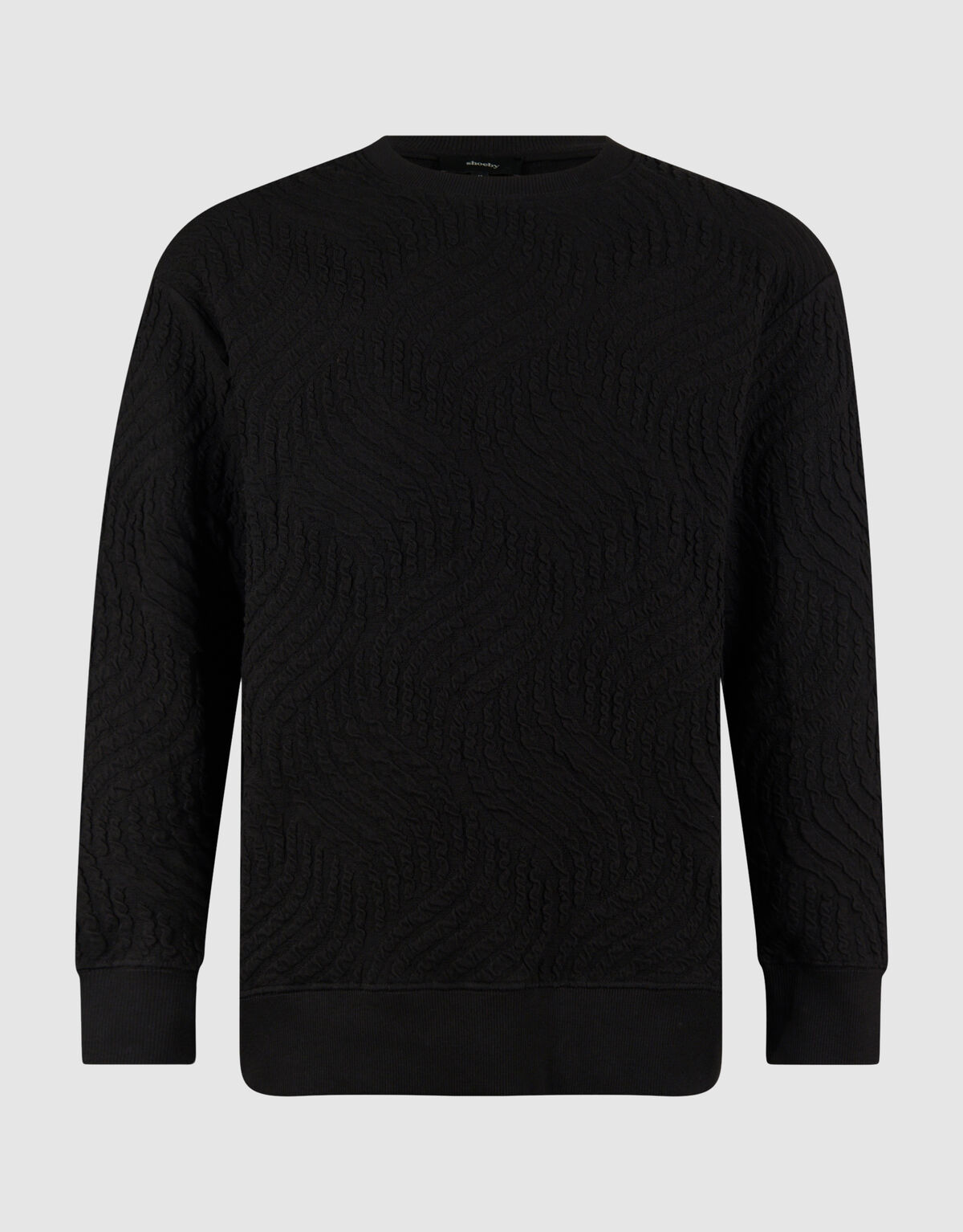 Pullover mit Wellenstruktur Dunkelbraun SHOEBY MEN