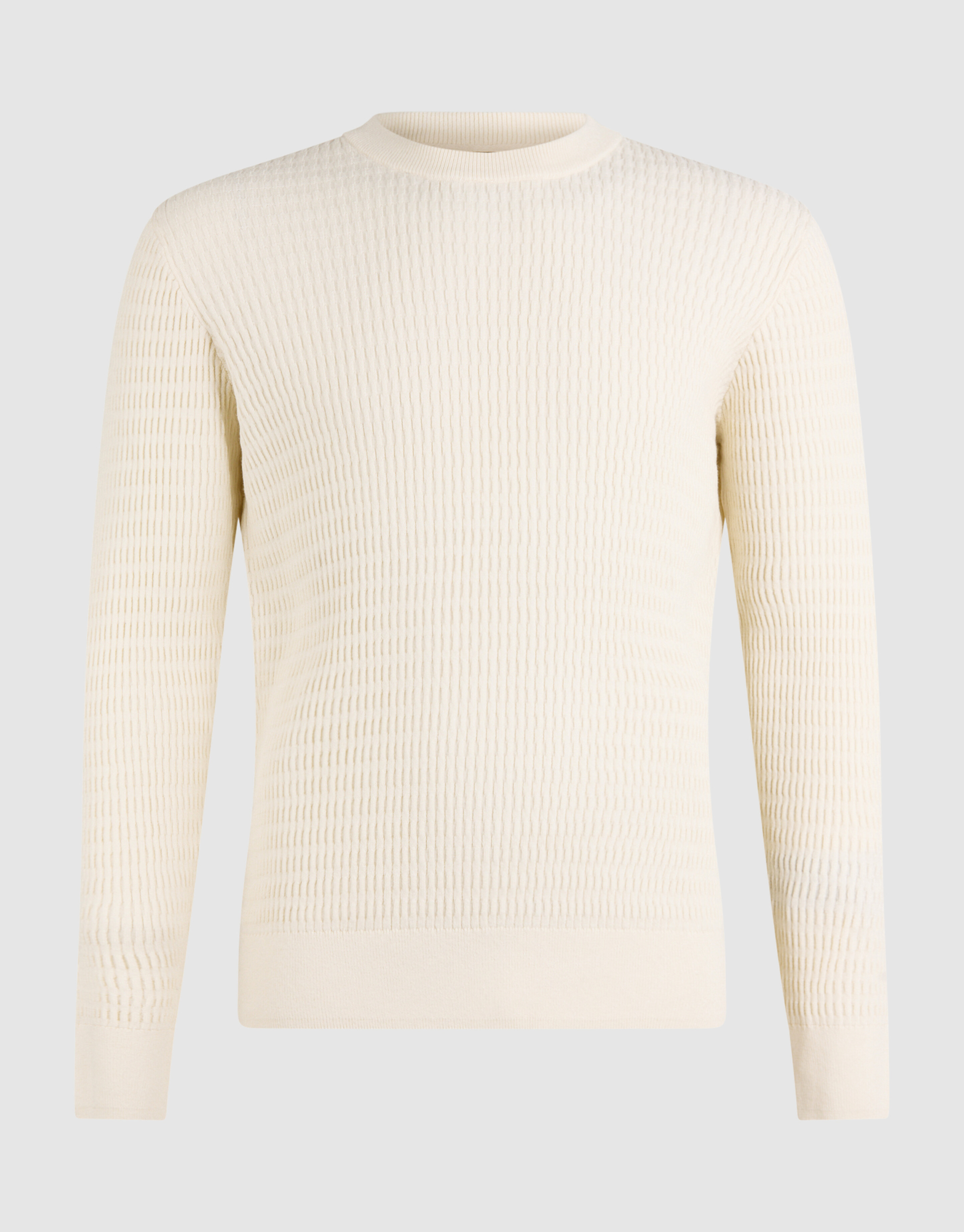 Strukturpullover gebrochenes Weiß SHOEBY MEN
