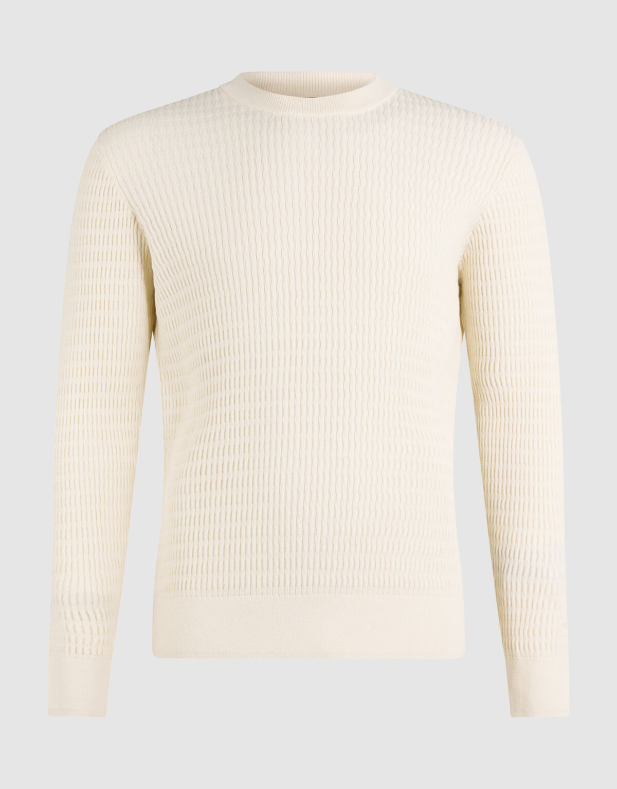 Strukturpullover gebrochenes Weiß SHOEBY MEN