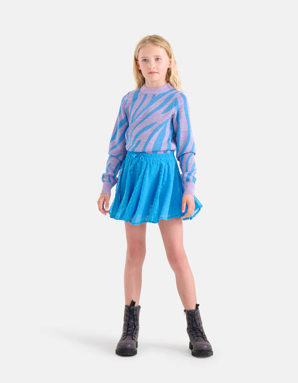 Chiffon Dot Rok Blauw SHOEBY GIRLS