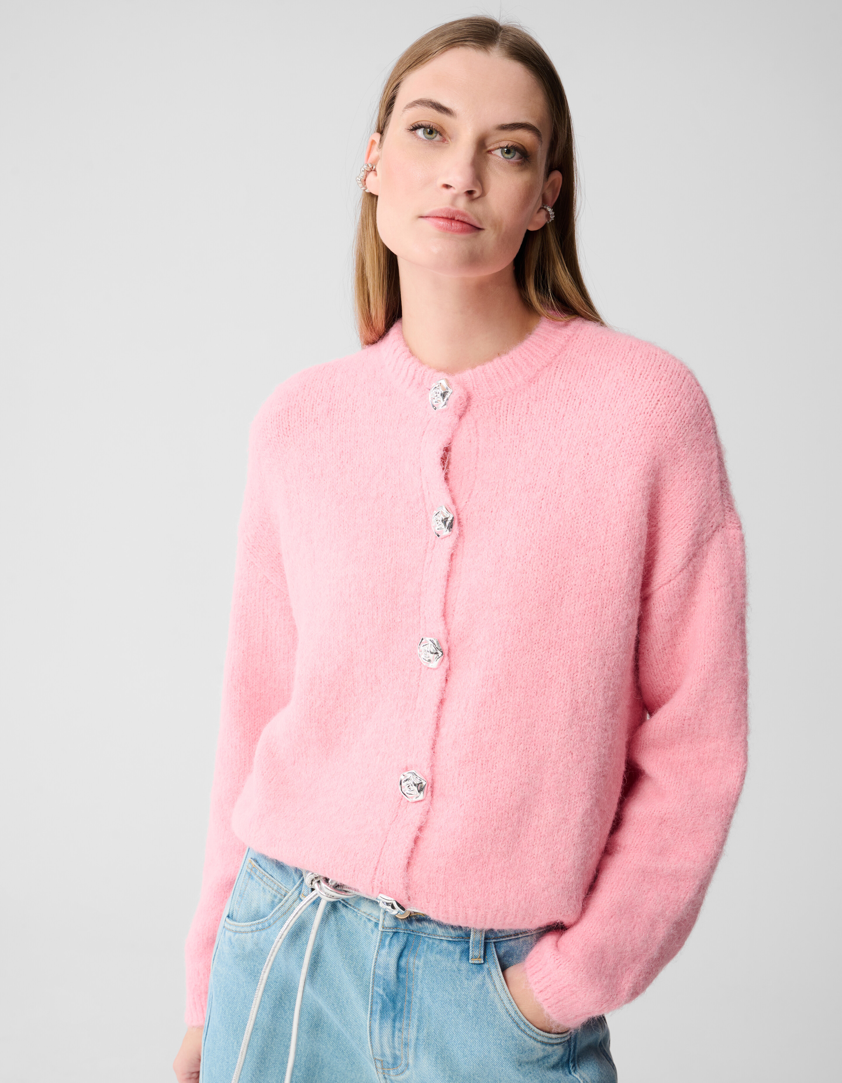 Fancy Button Weste Hellrosa SHOEBY WOMEN
