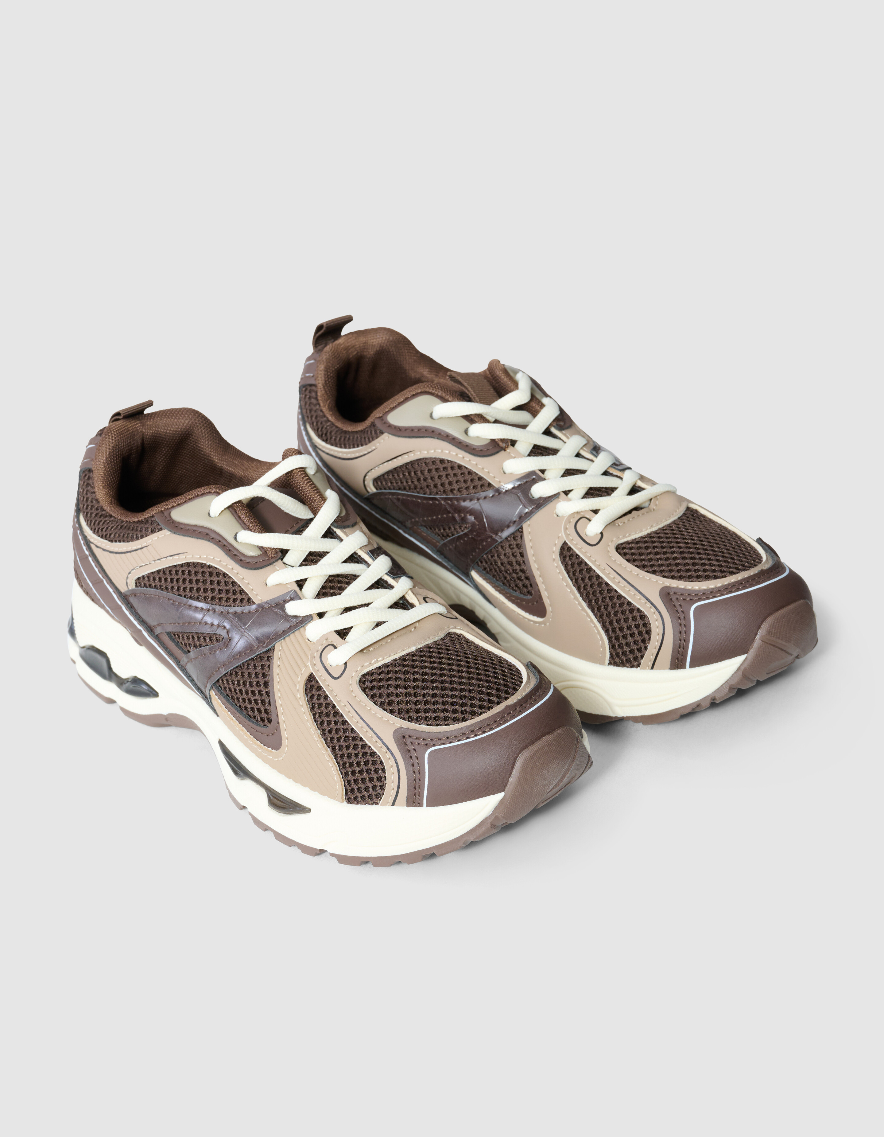 Mesh-Sneaker Dunkelbraun SHOEBY SHOES