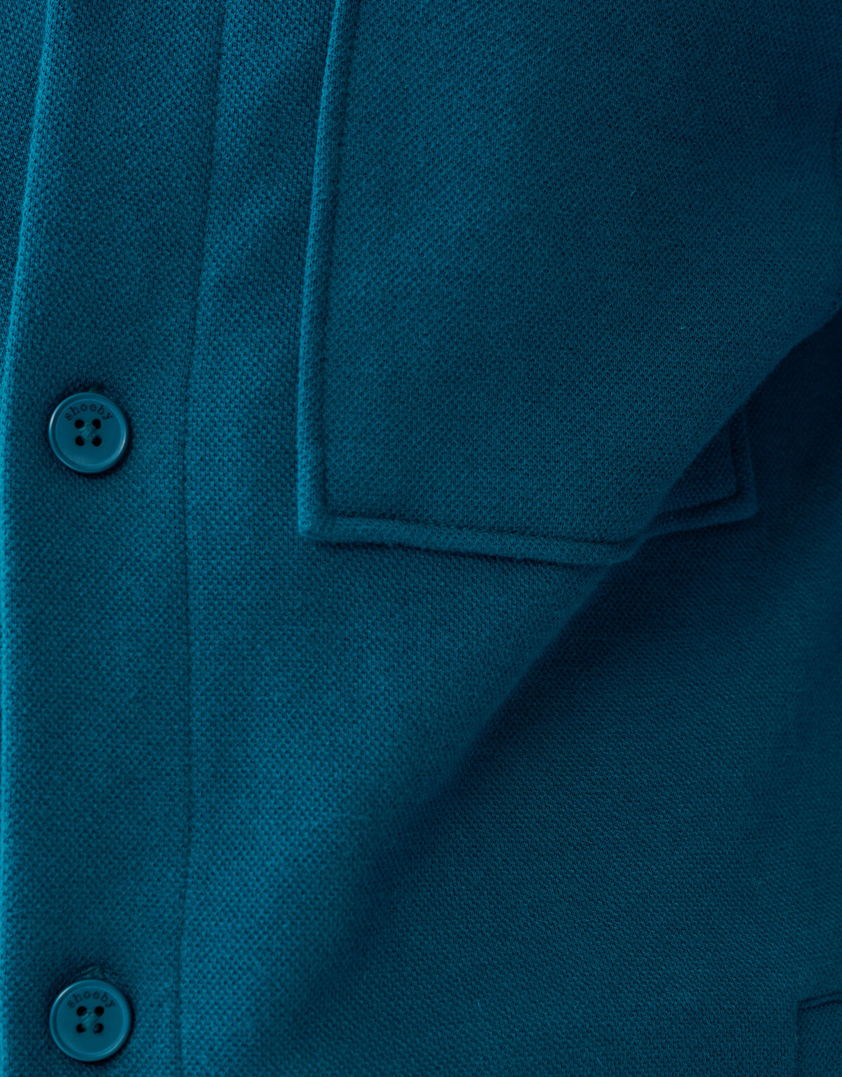 Piqué-Überhemd Dunkelgrün SHOEBY MEN