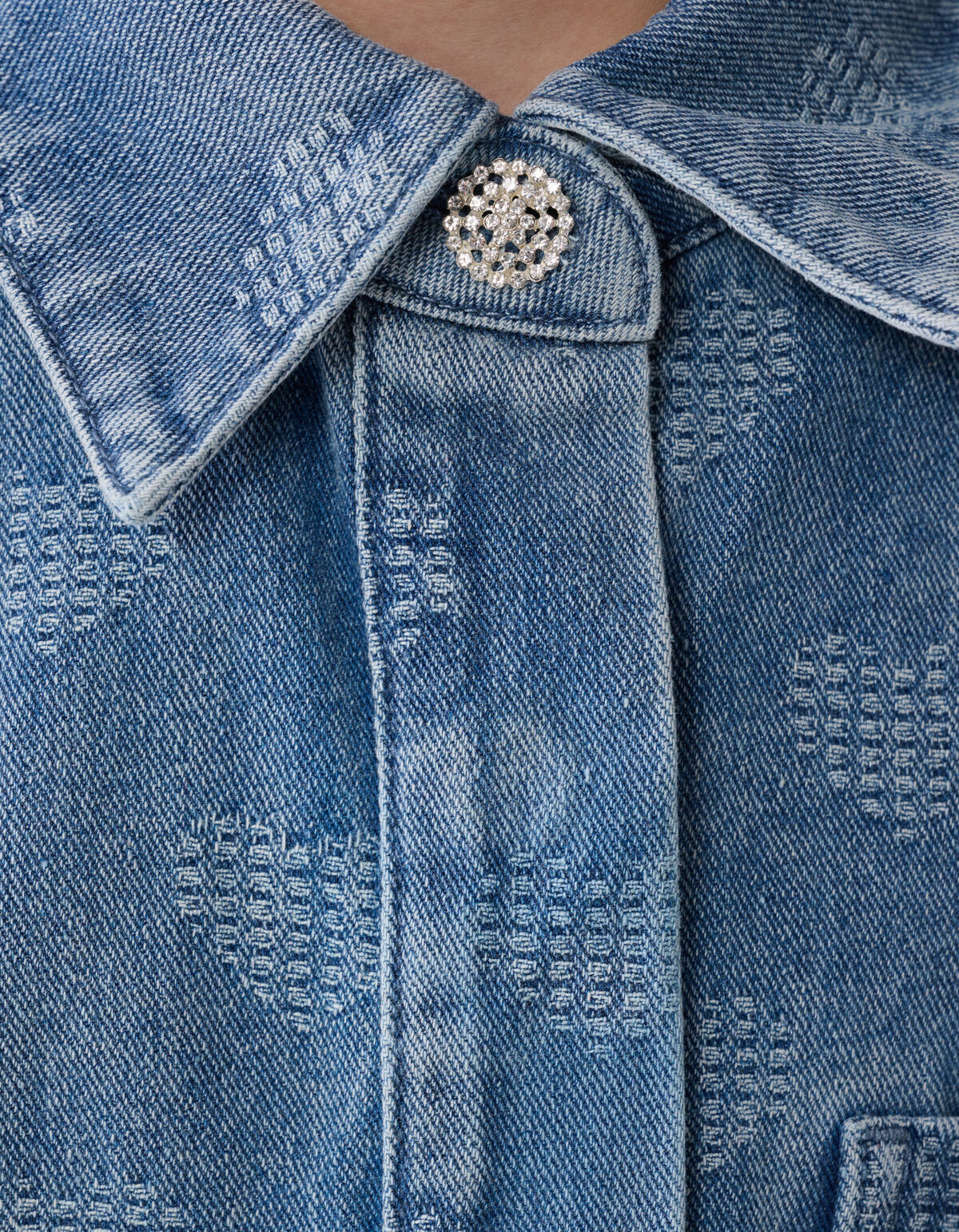 Herz-Jeansbluse Blau SHOEBY GIRLS