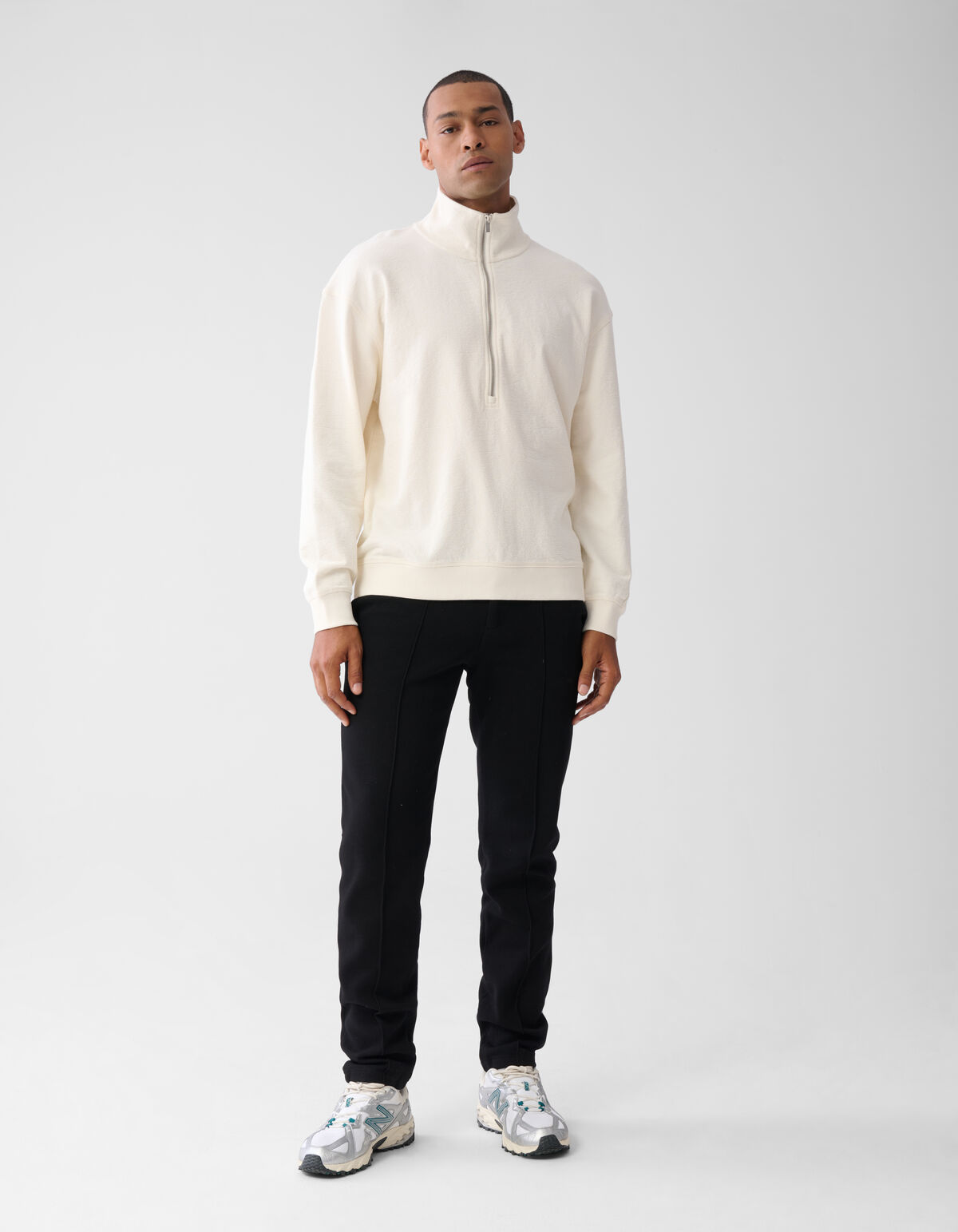 Zip-Pullover Sand SHOEBY MEN