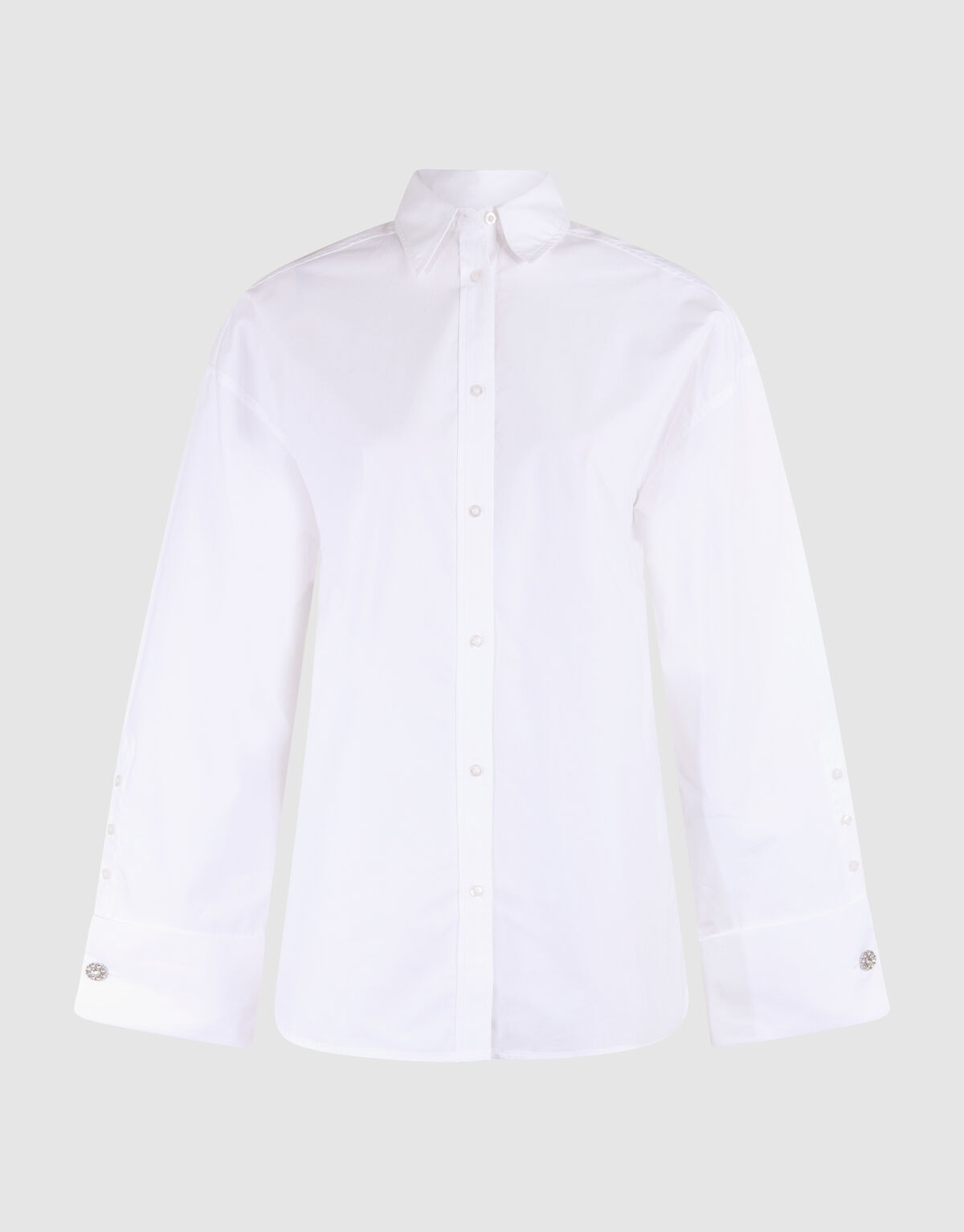 Übergrößen Popeline Bluse Weiß SHOEBY WOMEN