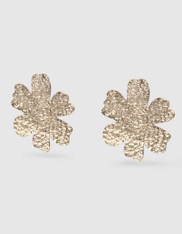 Hammerd Flower Ohrringe Gold SHOEBY ACCESSOIRES