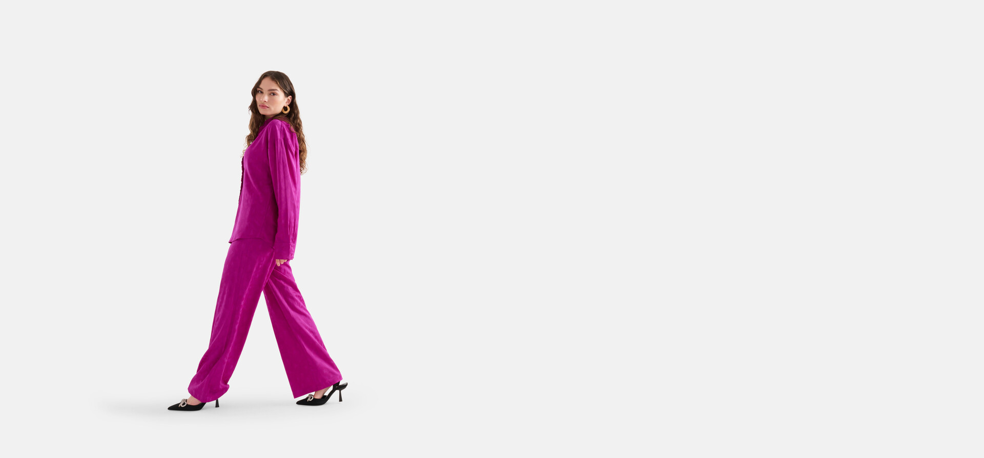 Satin-Hose Violett SHOEBY WOMEN