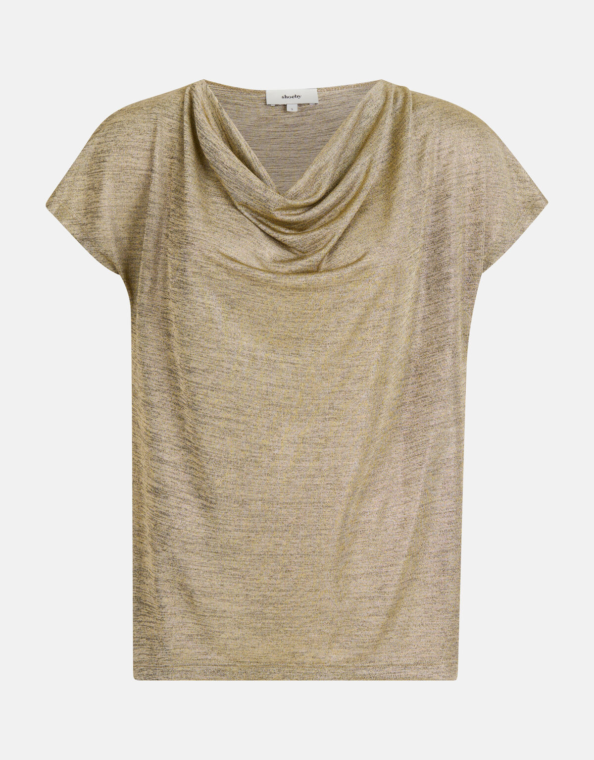 Drapiertes Glitzer-Top Gold SHOEBY WOMEN