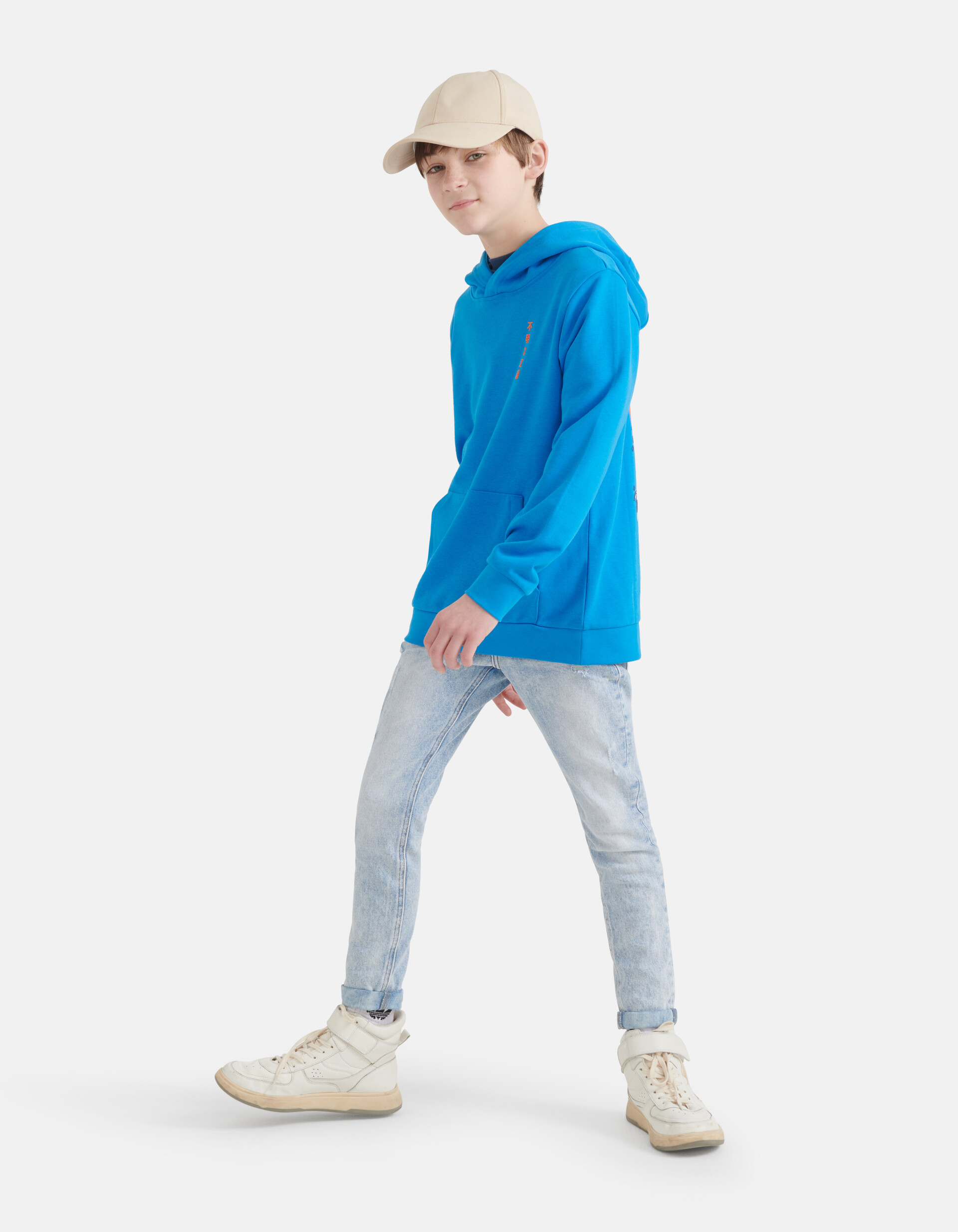 Printed Hoodie Blau SHOEBY BOYS