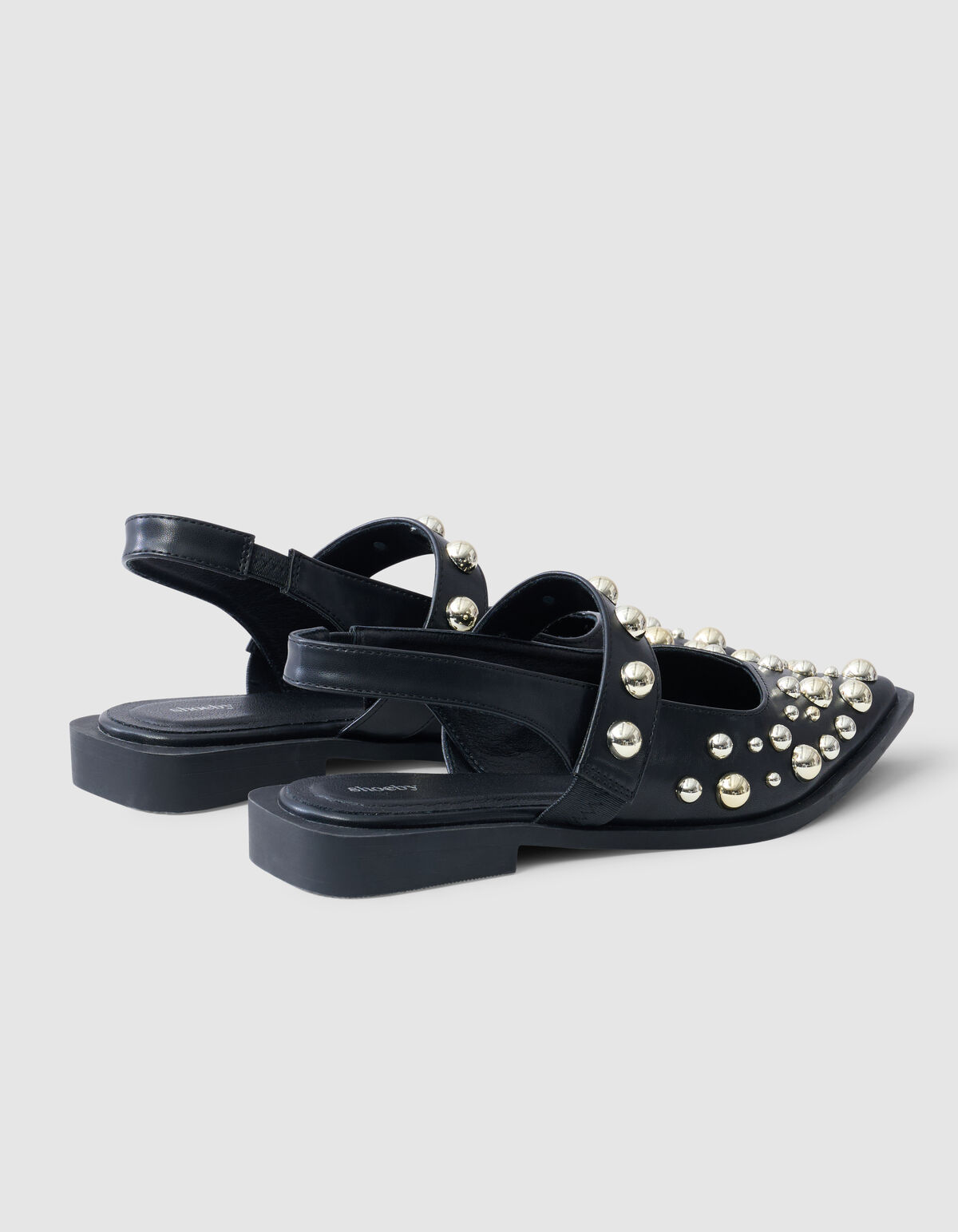 Studs Slingback Black SHOEBY SHOES