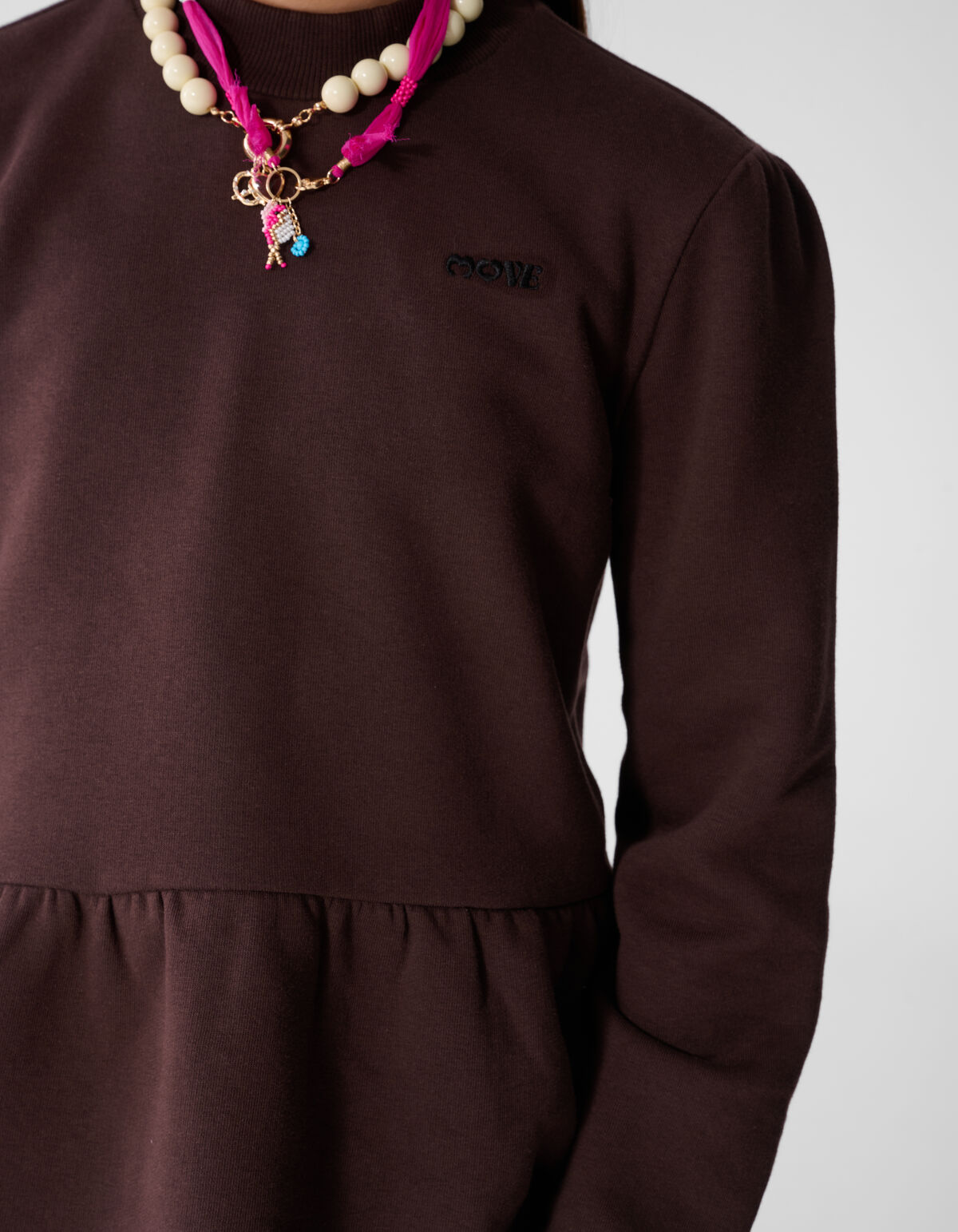 Peplum Pullover Braun SHOEBY GIRLS