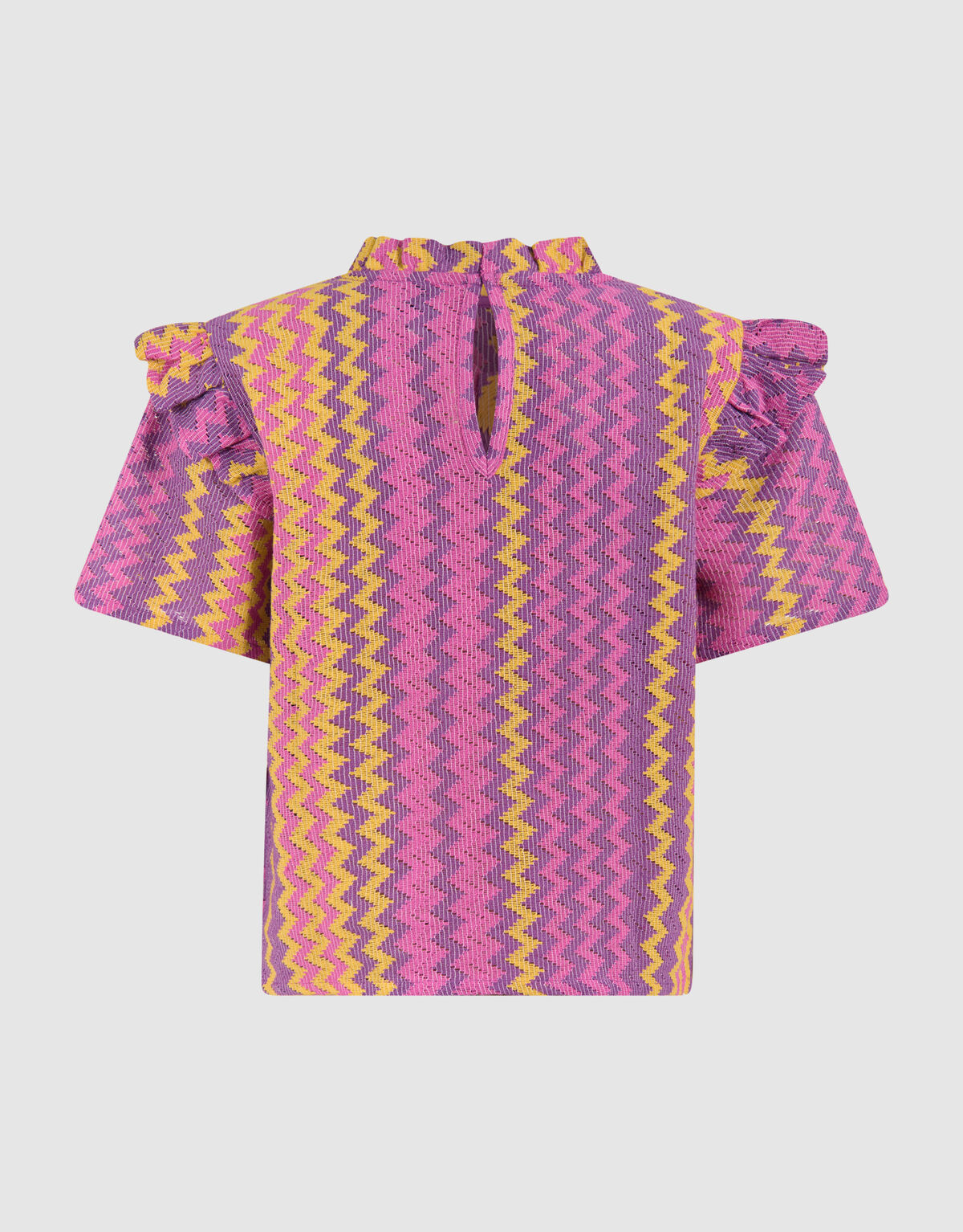 Zickzack-H&auml;keltop Rosa SHOEBY GIRLS