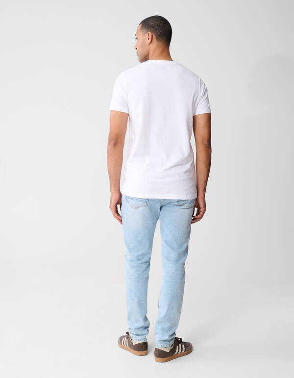 Basic-T-Shirt Weiß SHOEBY MEN