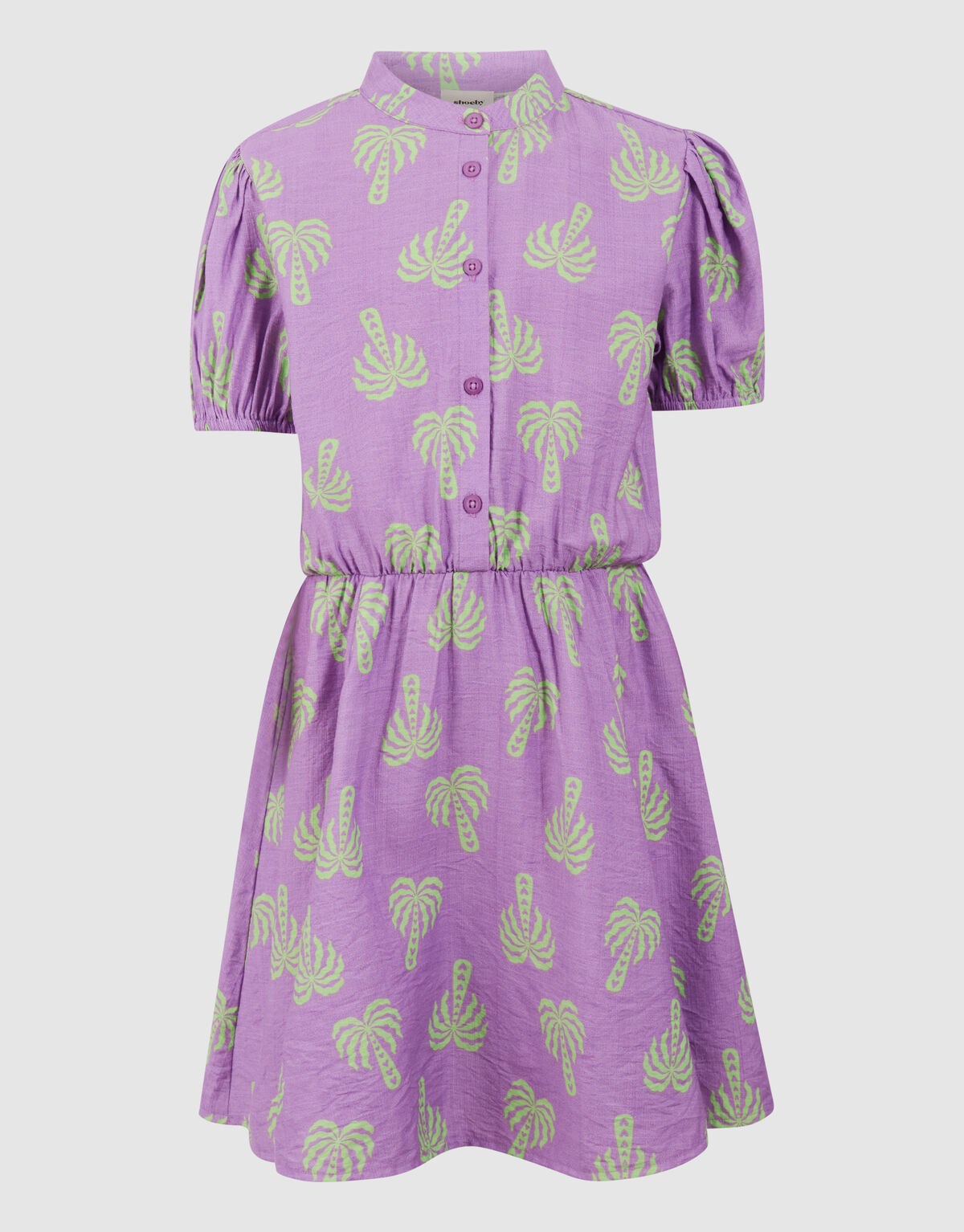 Minikleid mit Palmenmuster, Lila SHOEBY GIRLS
