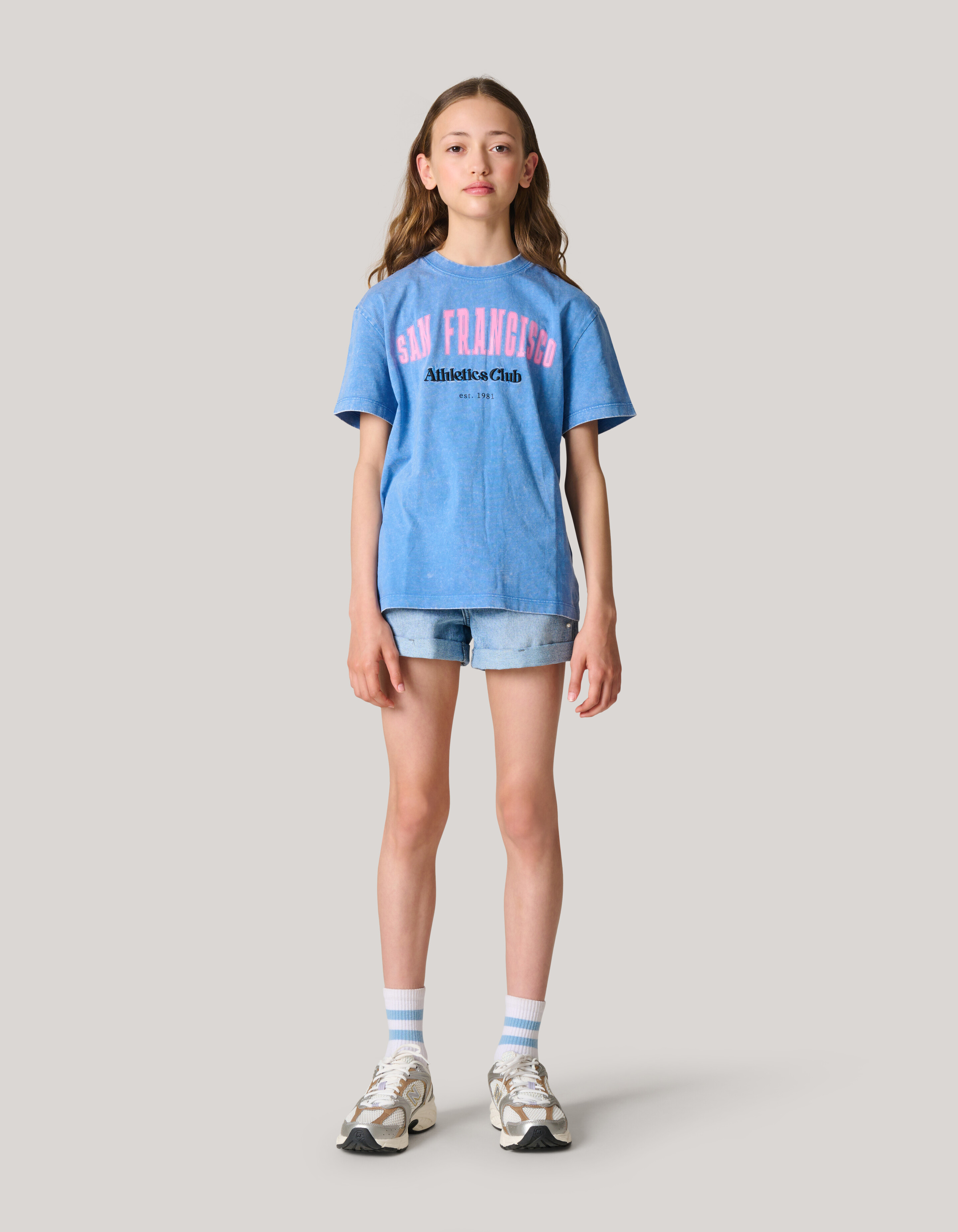 Kunstwerk T-shirt Blau SHOEBY GIRLS