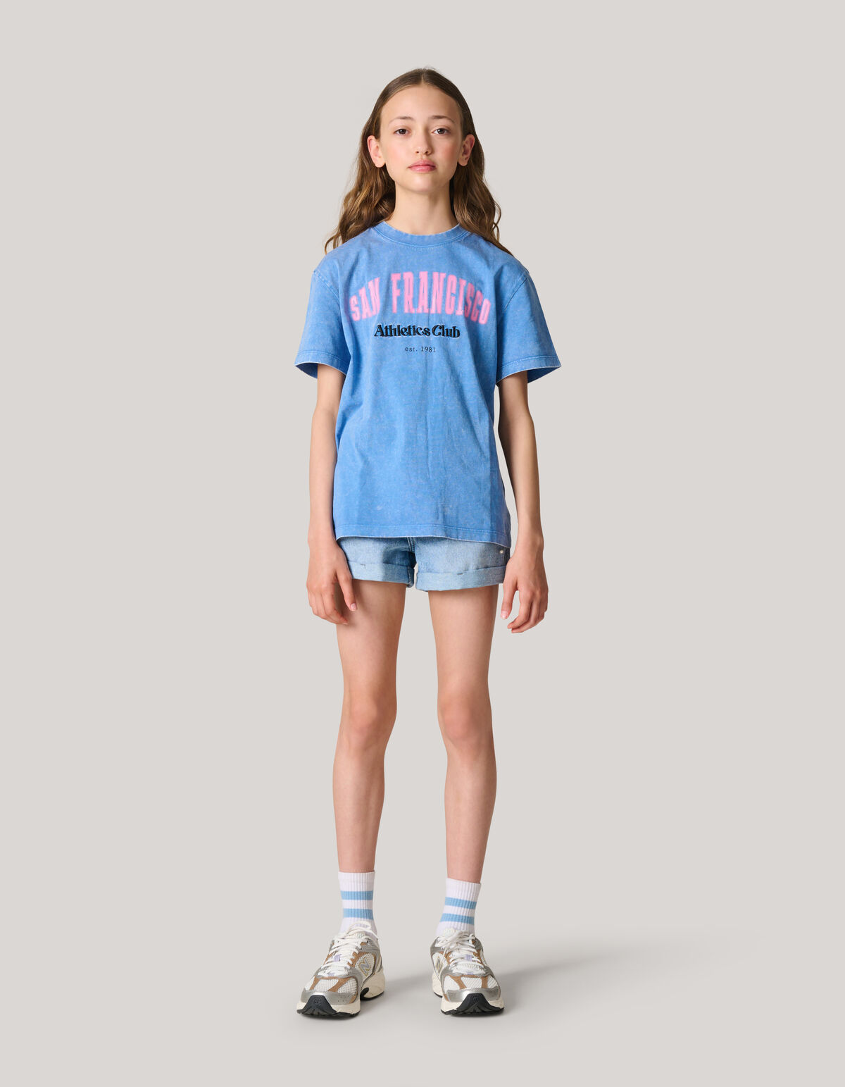 Kunstwerk T-shirt Blau SHOEBY GIRLS