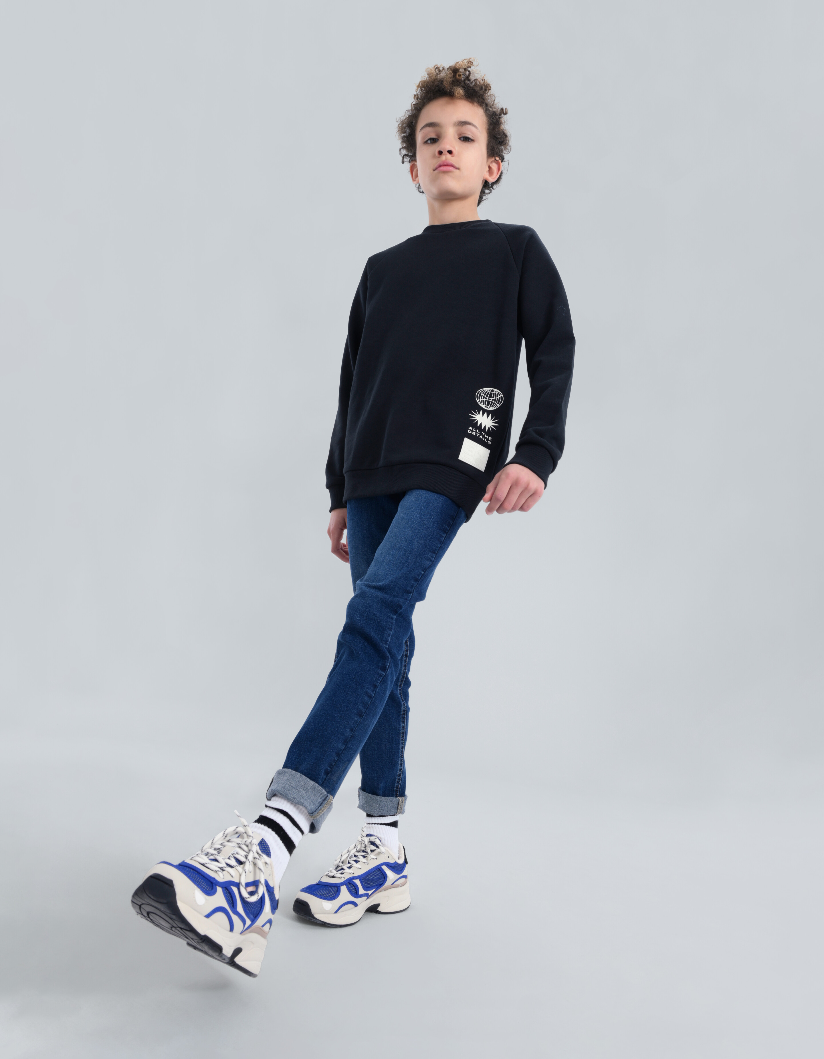 Sweatshirt mit Aufdruck Dunkelgrau JILL&MITCH