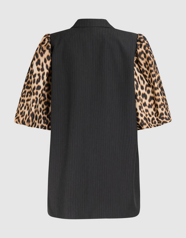 Leopard Ärmel Blazer Schwarz SHOEBY WOMEN