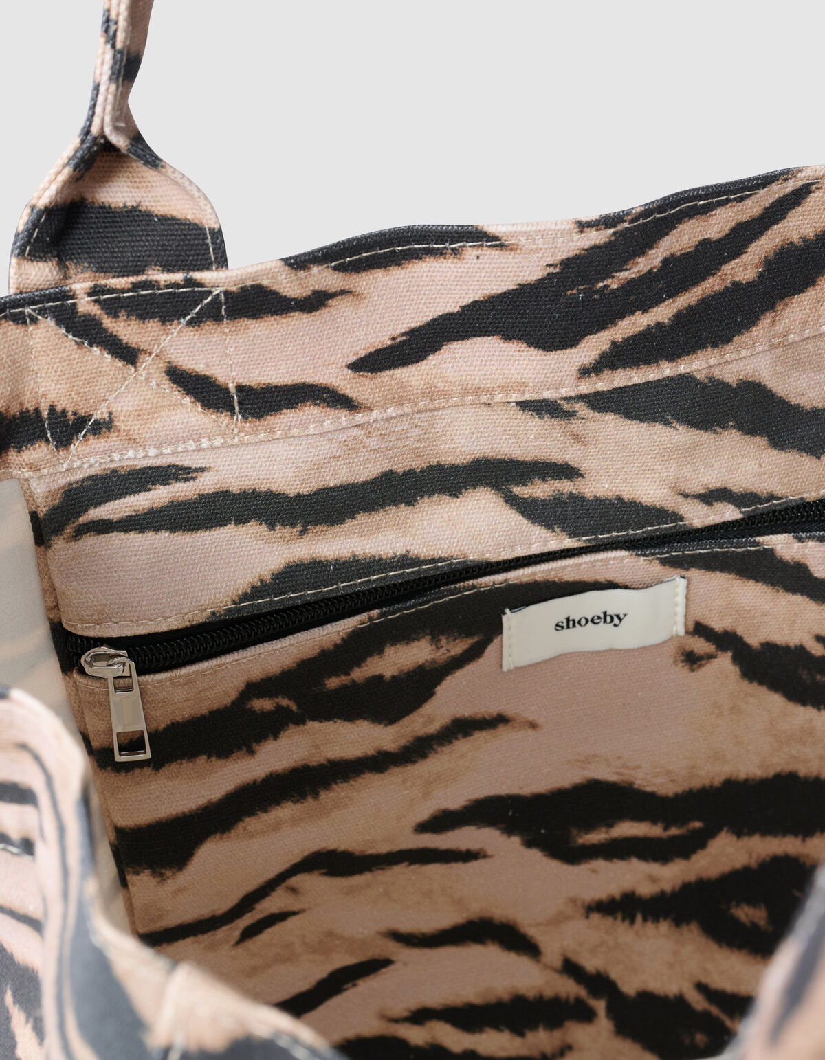 Tigerprint Stickerei Shopper Braun SHOEBY ACCESSOIRES