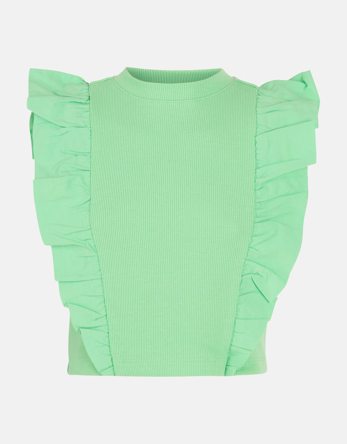 Rüschen-T-Shirt Grün SHOEBY GIRLS
