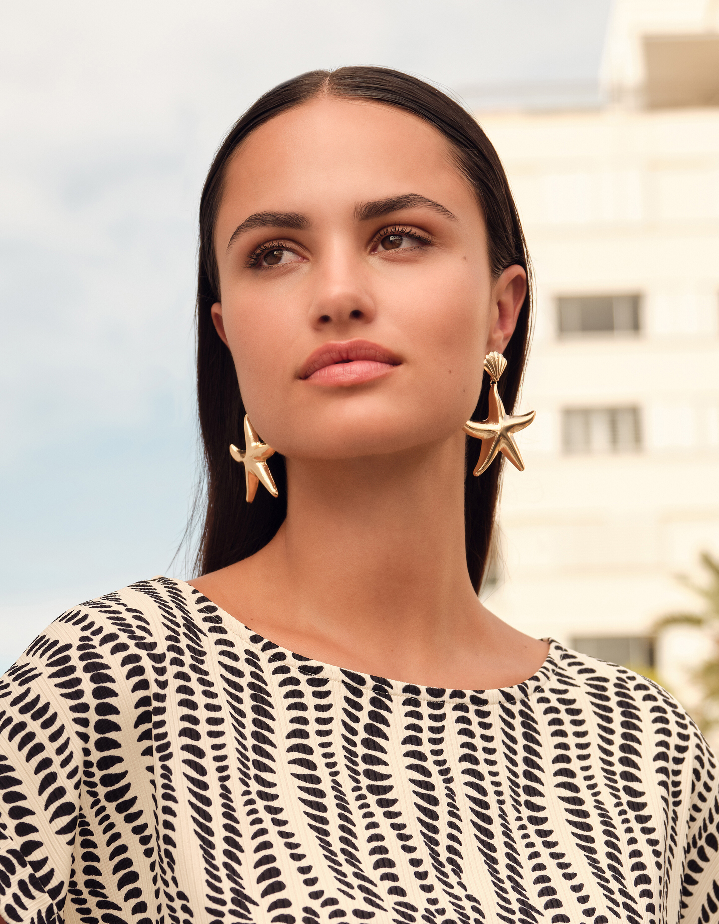 Seestern-Ohrringe Gold SHOEBY ACCESSOIRES