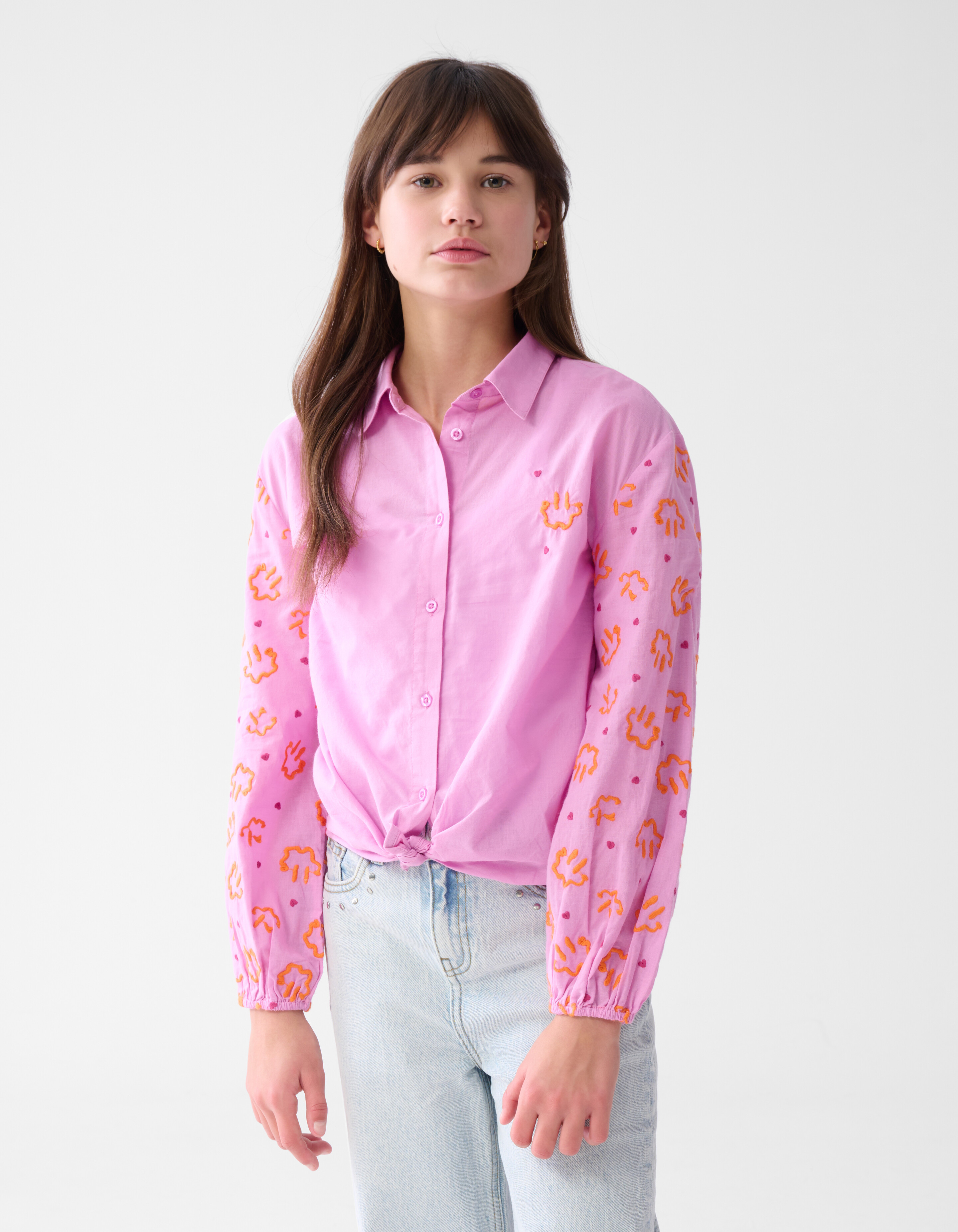 Bluse mit Stickerei Rosa SHOEBY GIRLS