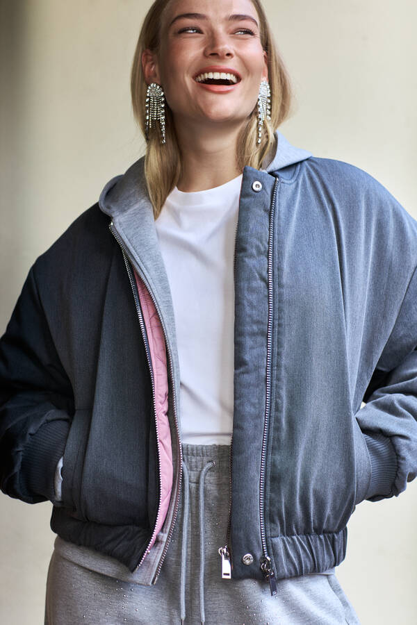 Wendbare Bomberjacke Grau von Fred SHOEBY WOMEN