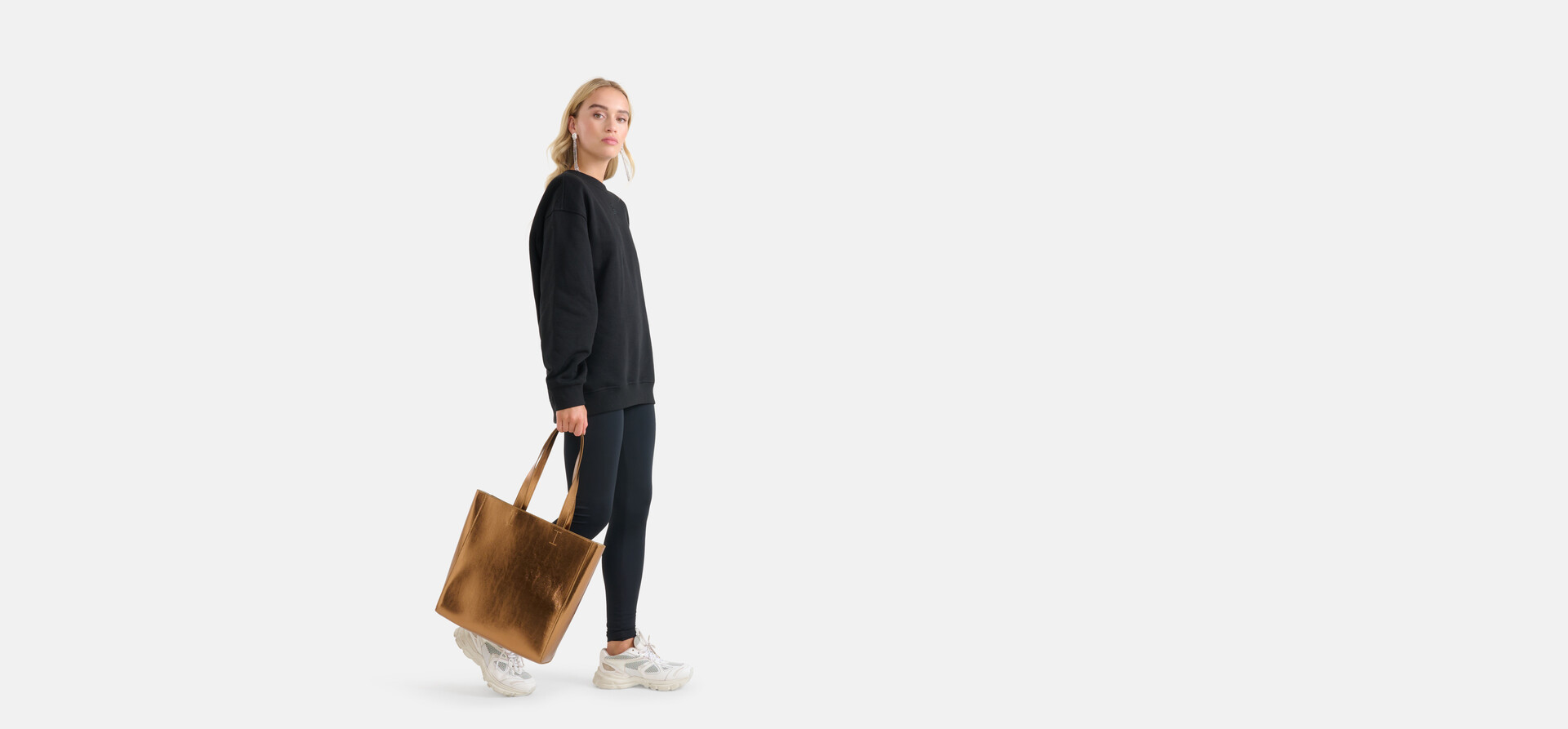 Metallic Shopper Tasche Bronze SHOEBY ACCESSOIRES