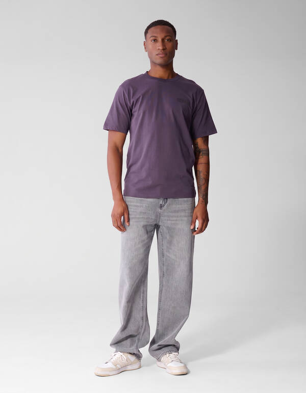 Einfarbiges T-Shirt in Lila SHOEBY MEN
