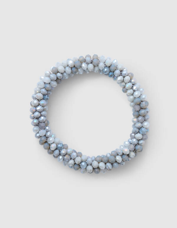 Beaded Haarband hellgrau SHOEBY ACCESSOIRES