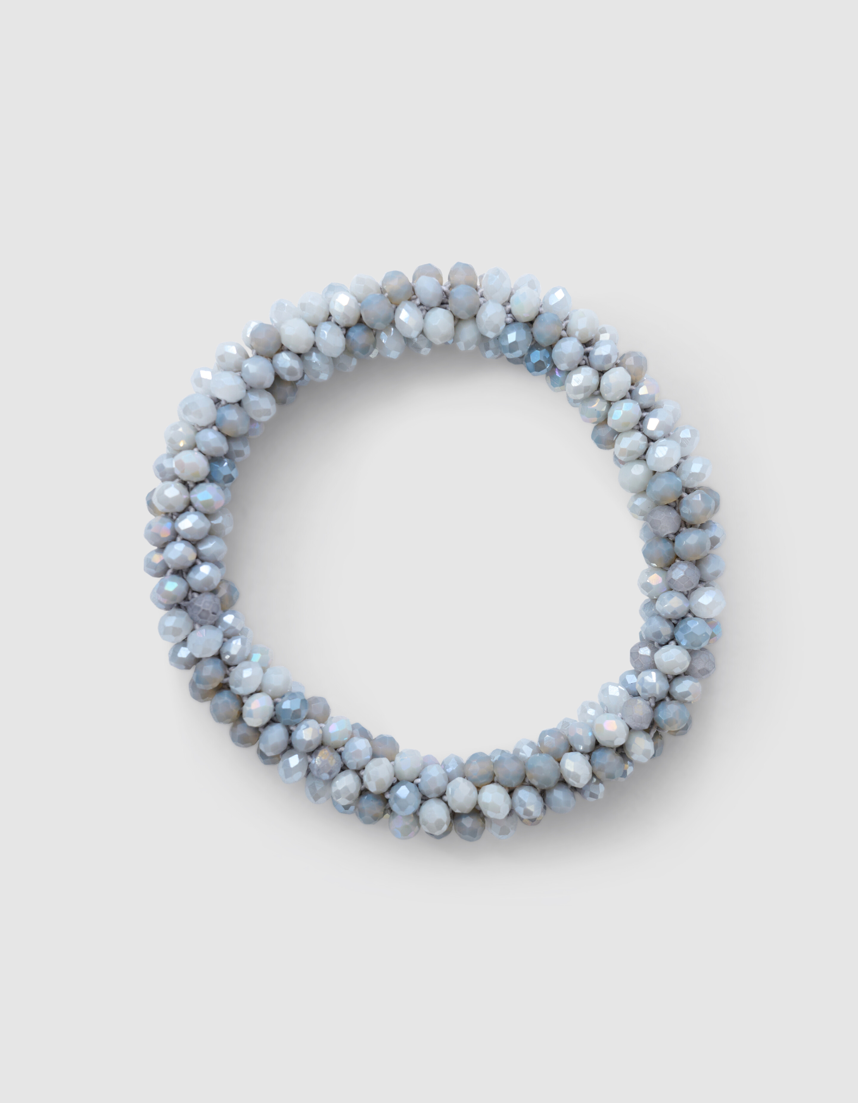 Beaded Haarband hellgrau SHOEBY ACCESSOIRES
