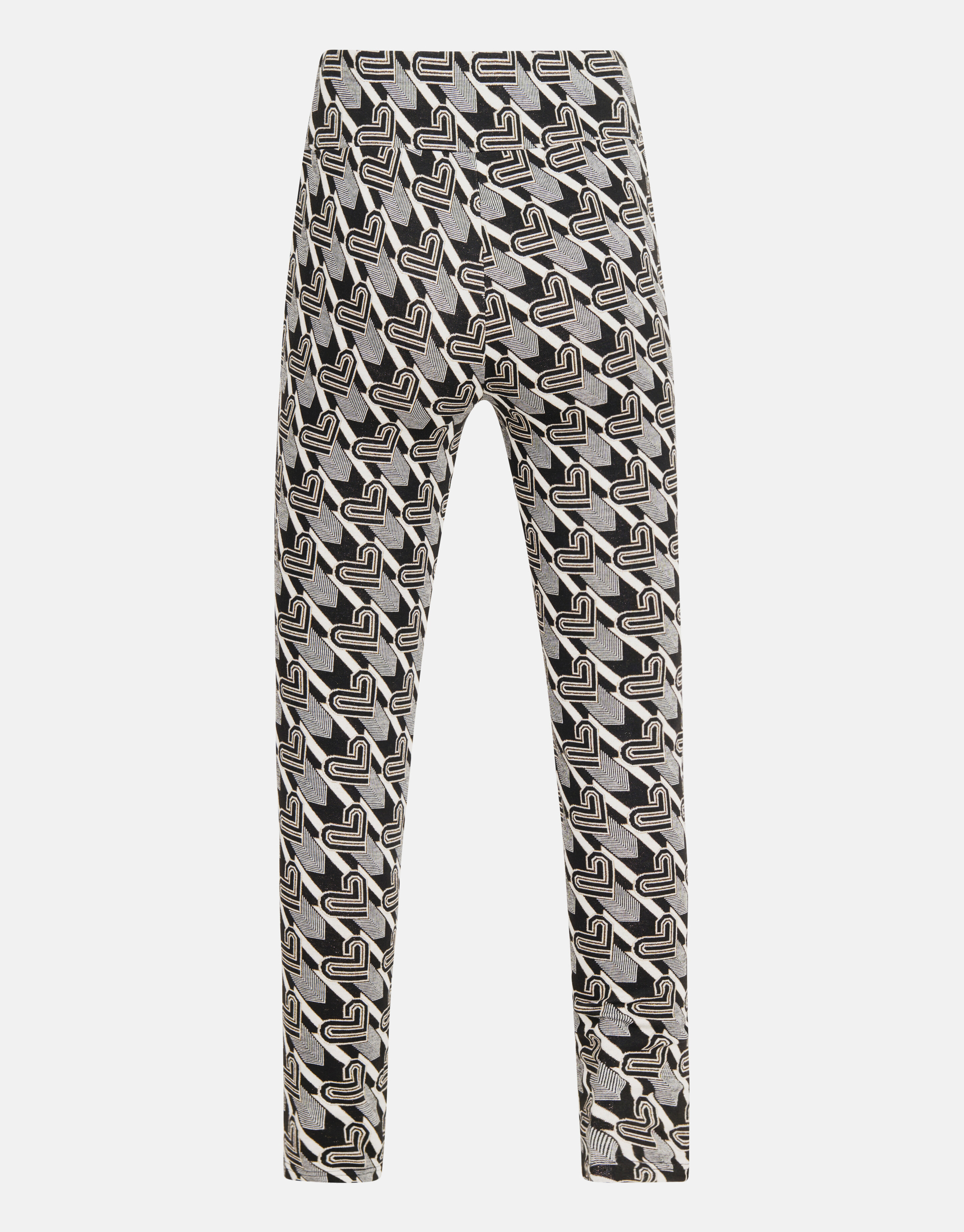 Monogramm-Leggings Schwarz/Weiß SHOEBY WOMEN