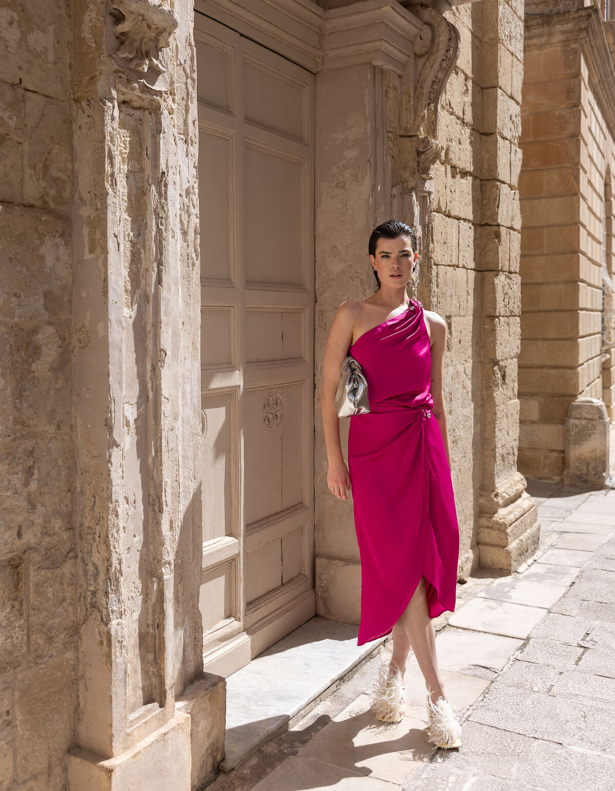 Pierced Satijnen Rok Roze SHOEBY WOMEN