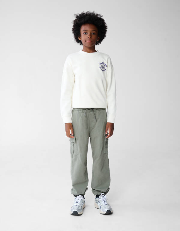 L&auml;ssige Jogging Cargo-Hose Khaki SHOEBY BOYS