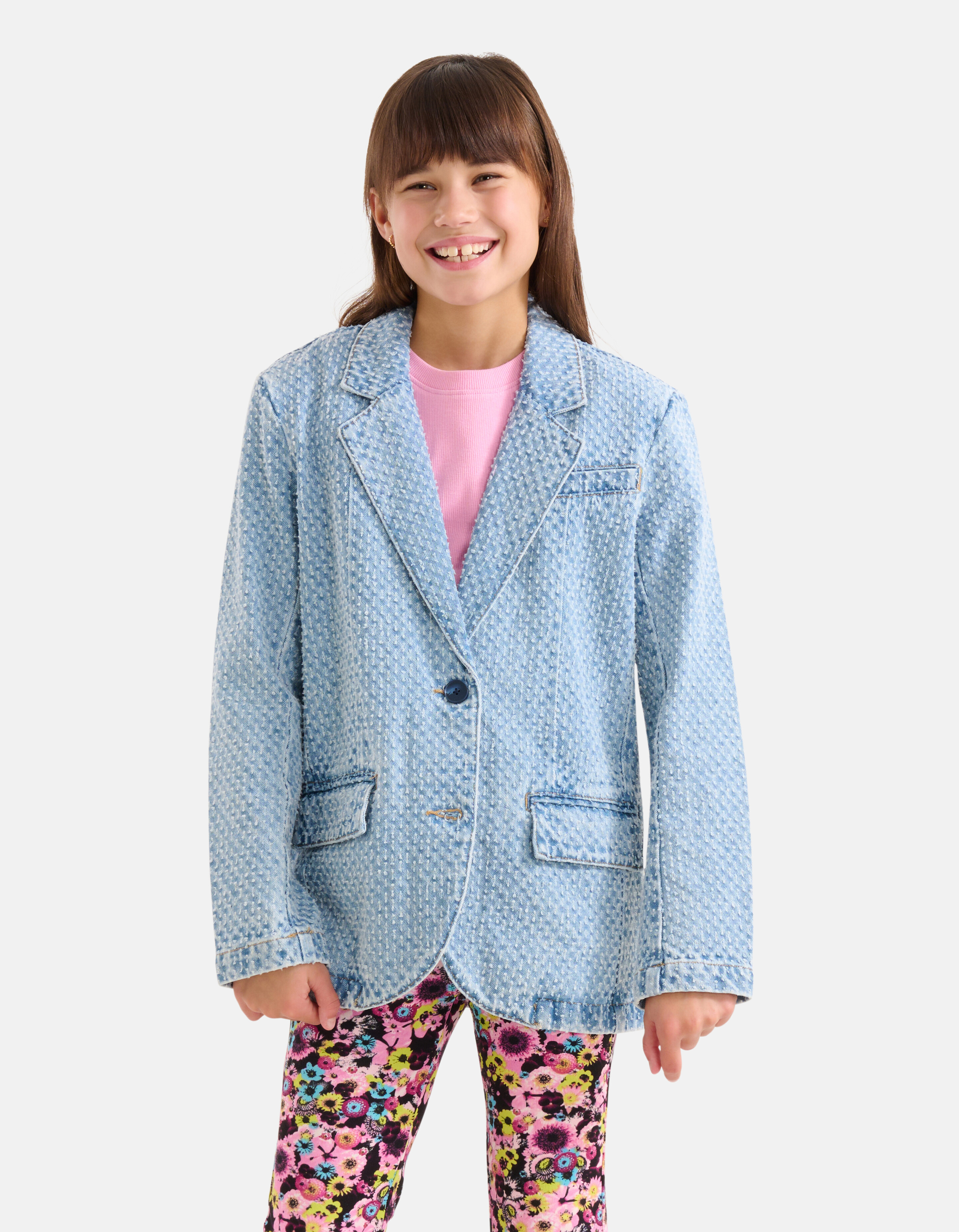Struktur Denim Blazer gebleicht SHOEBY GIRLS