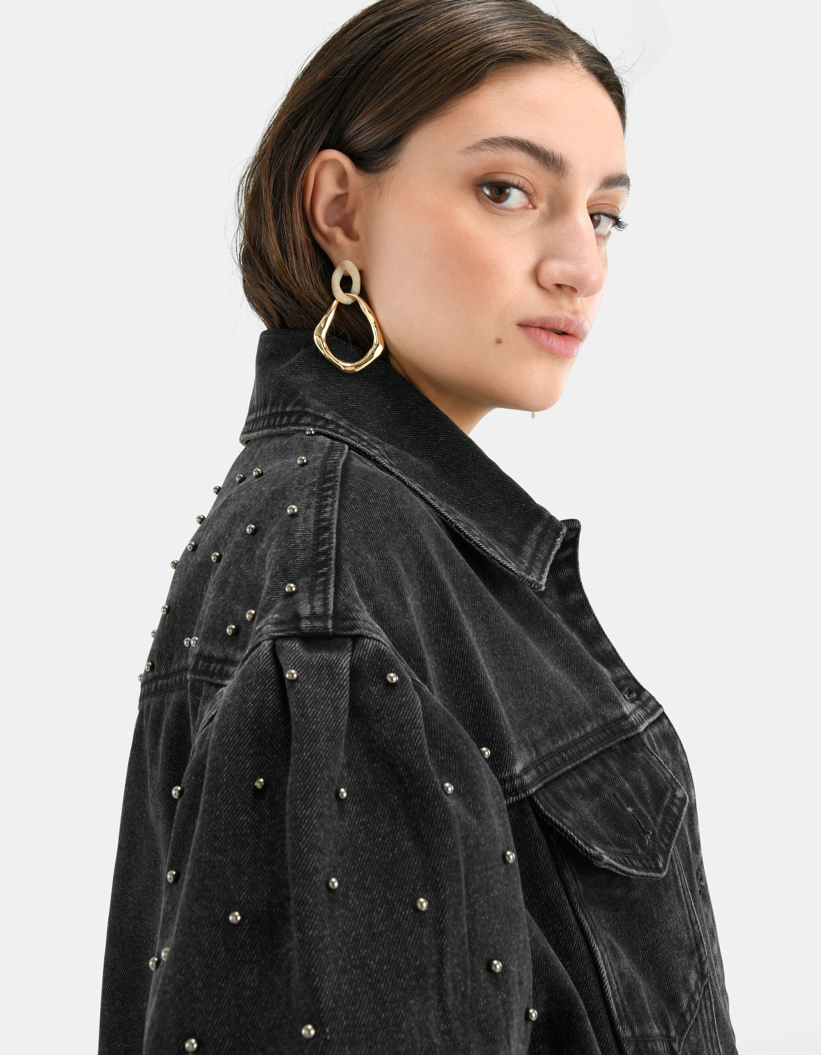 Jeans-Nietenjacke EKSEPT