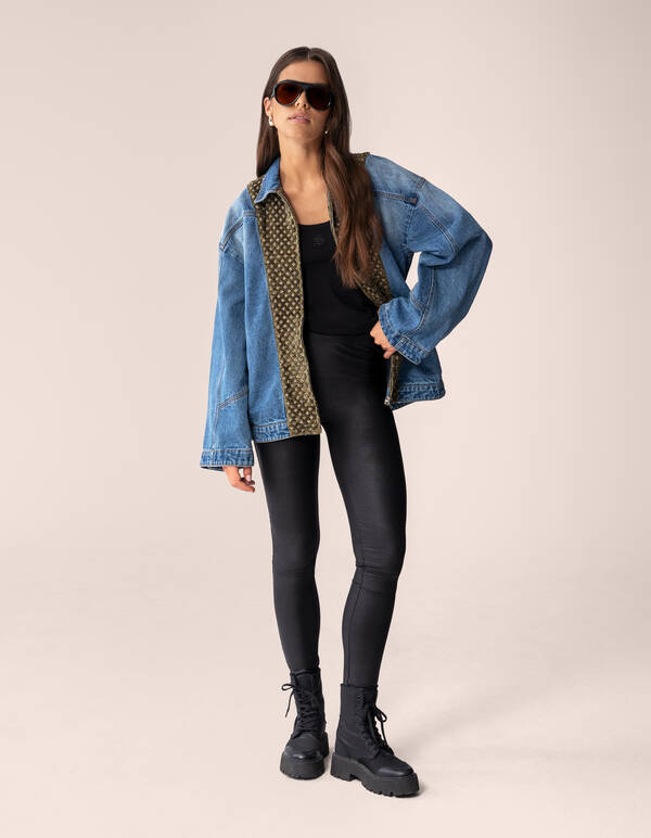 Velours-Jeansjacke Blau Von Mieke SHOEBY WOMEN