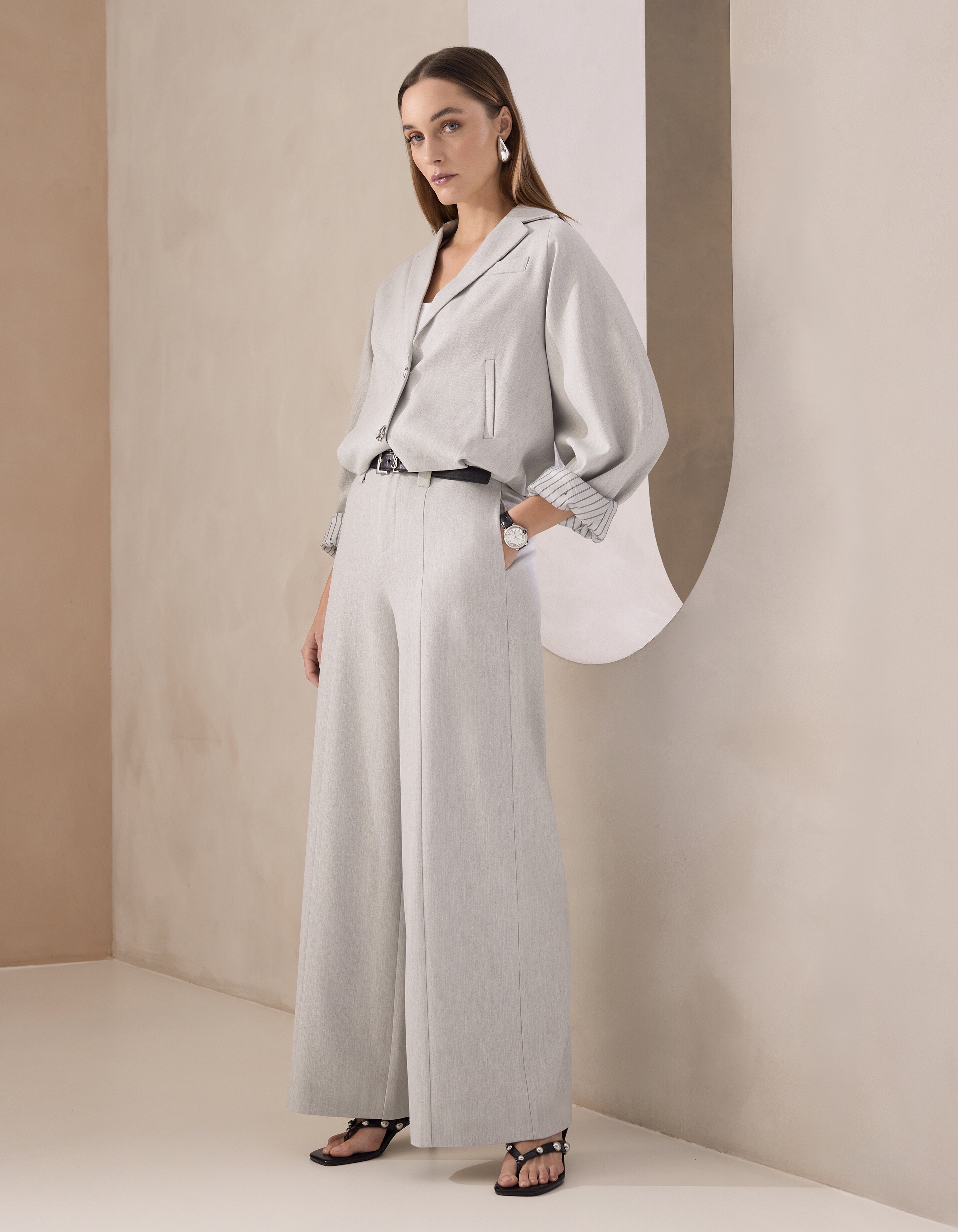 Weite Hosen Passform Hellgrau Von Mieke SHOEBY WOMEN