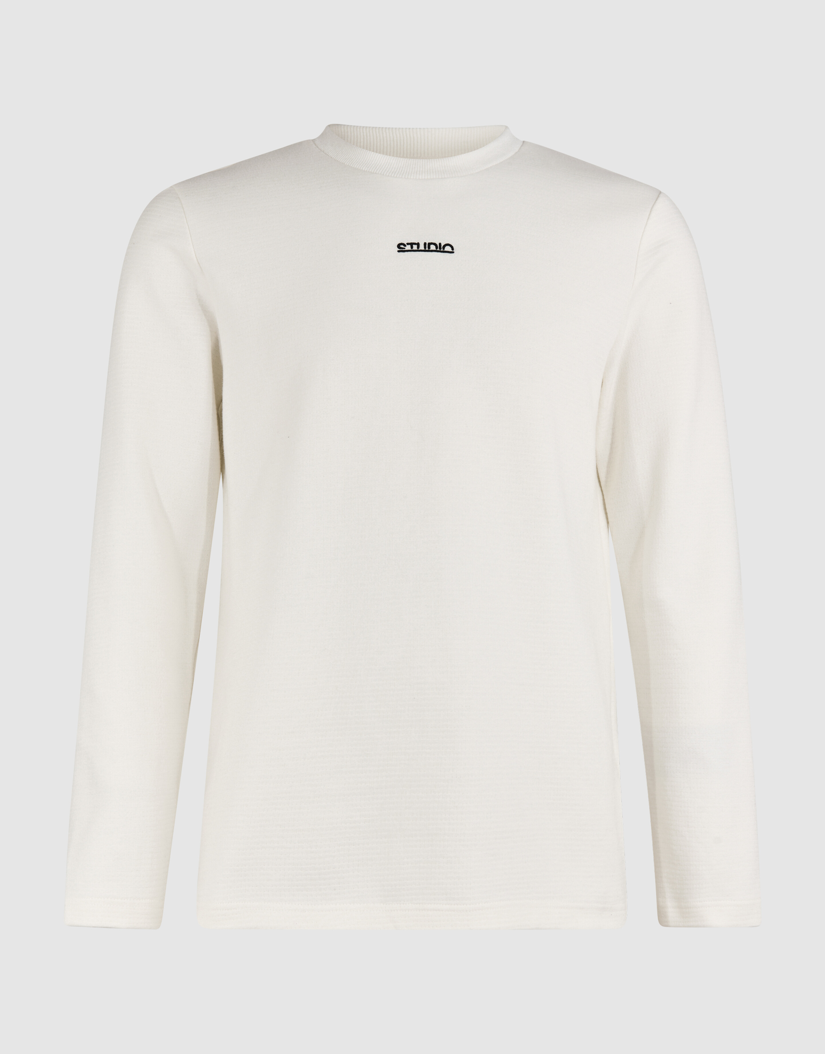 Studio Struktur T-Shirt Gebrochenes Weiß SHOEBY MEN
