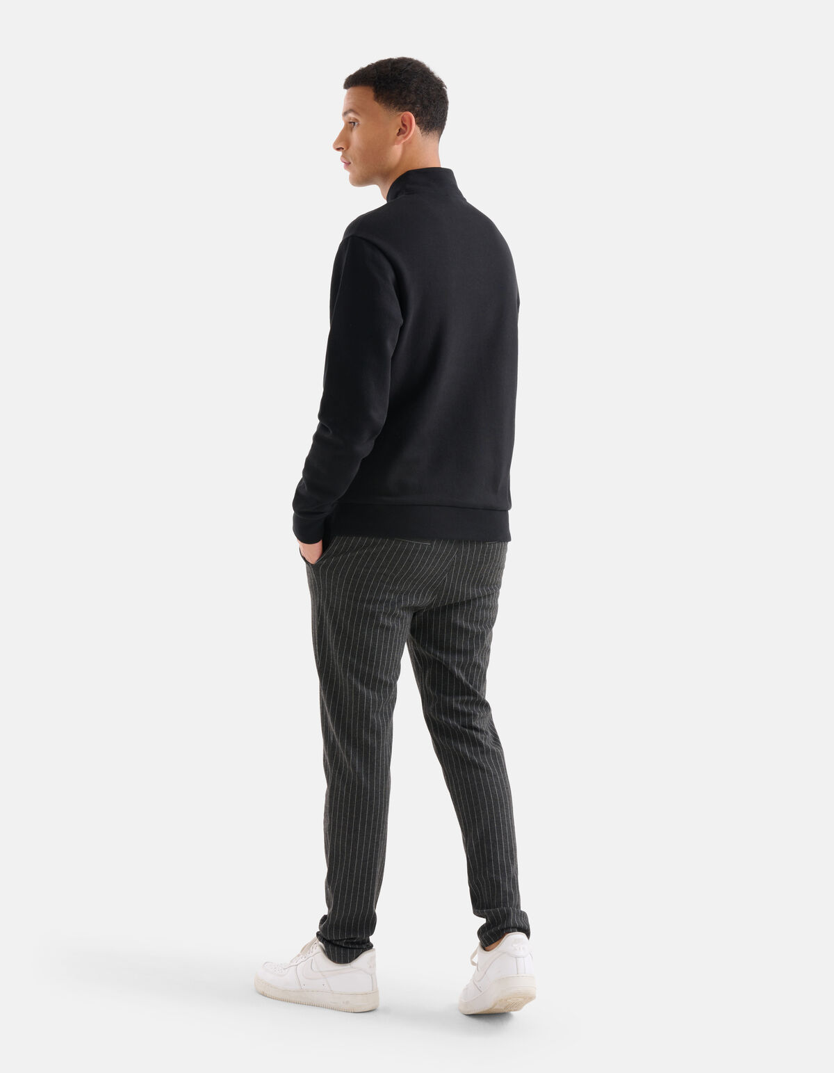 Zip Pullover Schwarz SHOEBY MEN